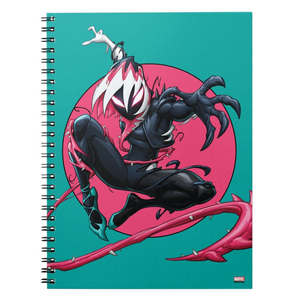 Wallpaper #_hlDH48BtGB6xQ78EnqV30 Venomized Ghost Spider Notebook Zazzle Superhero Art Symbiotes