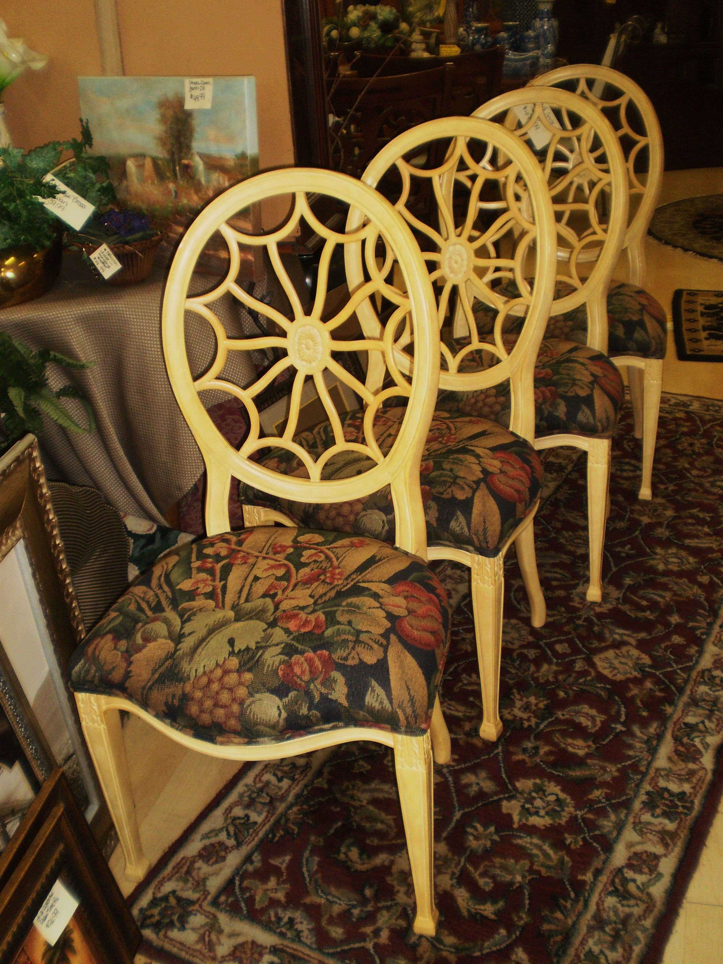 Wallpaper #njGpNZMB5zzyi_yYaFf3255 Spider Web Back Chairs Classic Home Decor Home Decor Consignment Shops