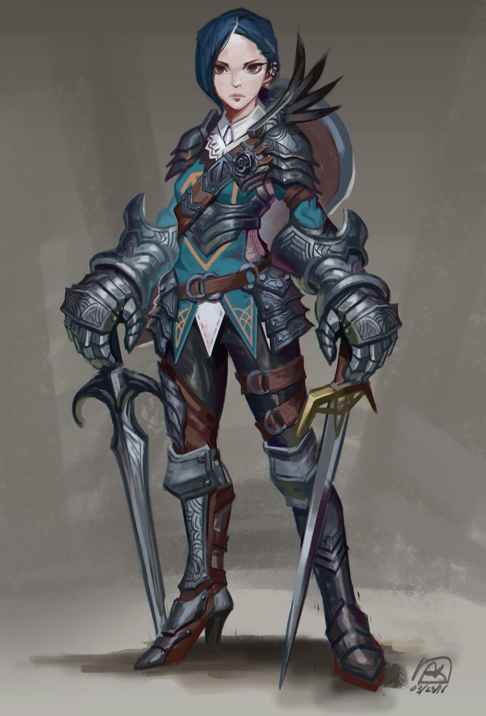Wallpaper #pgMYY5MBpyOg8YnEidTt42 Light Armor Design Alex Kim Scifi Fantasy Art Female Knight