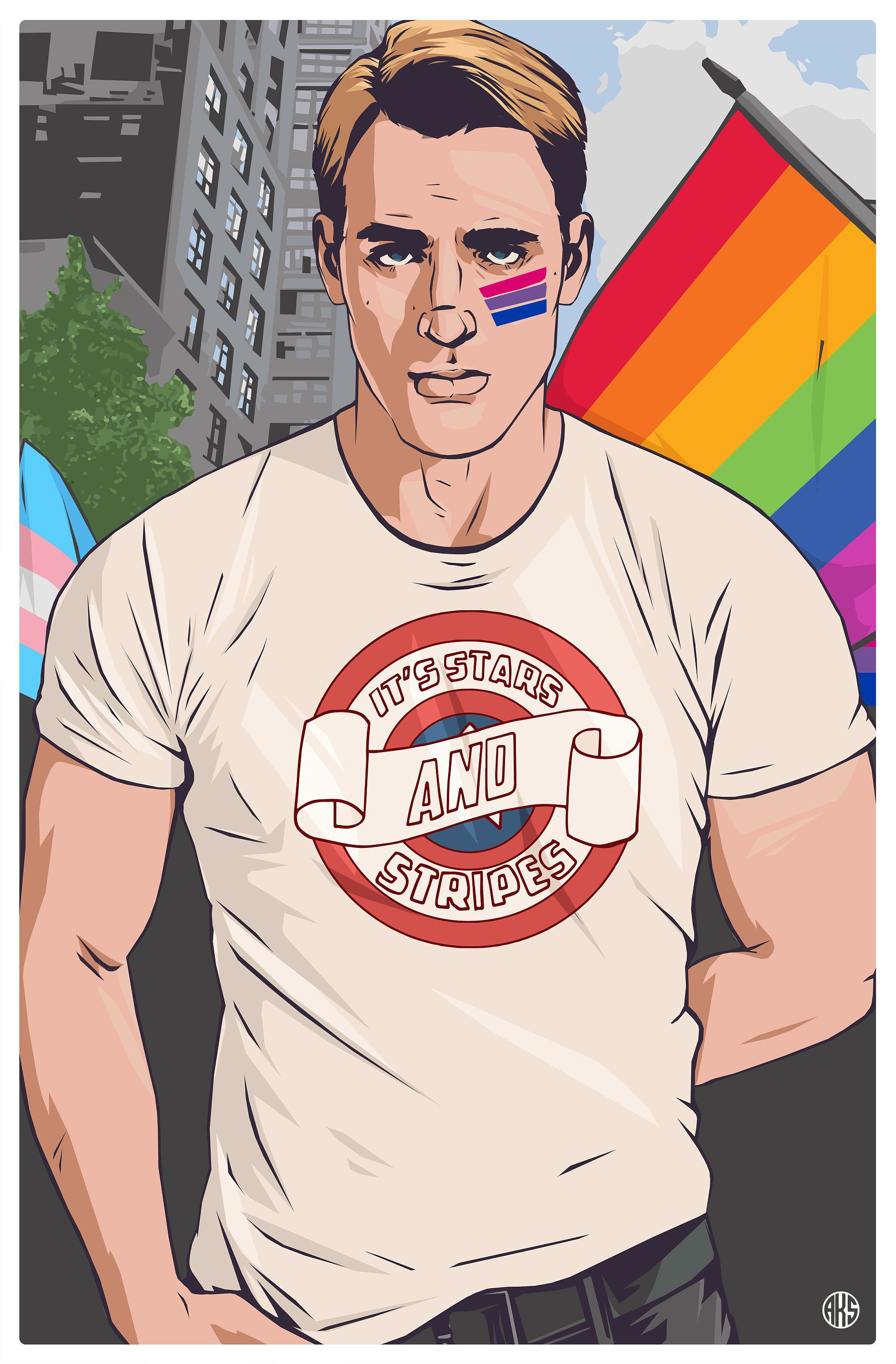 Wallpaper #2jG6NZMB5zzyi_yY8VdR186 Pride Steve 2019 Redraw Man Thing Marvel Steve Rogers Steve