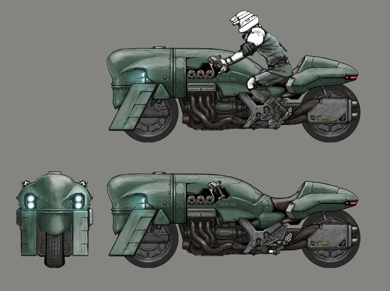 Wallpaper #WkD9LpMBJhL2WPbal7s-299 Shinra Military Bike Concept Art from Final Fantasy Vii Remake Art