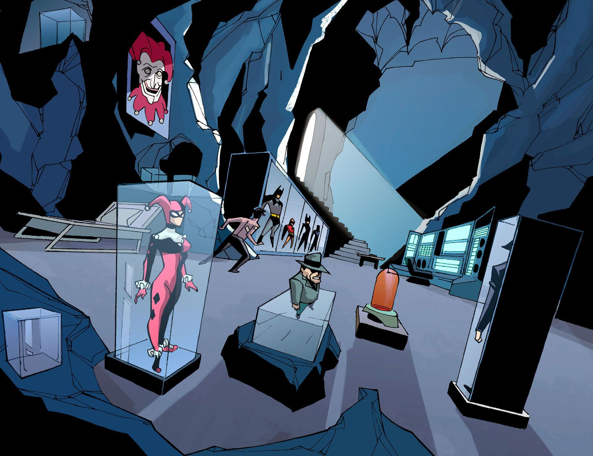 Wallpaper #WBkwO48BtGB6xQ78-a-e5 Batman Beyond 20 Terry Waking Up in the Batcave Batgirl Costume