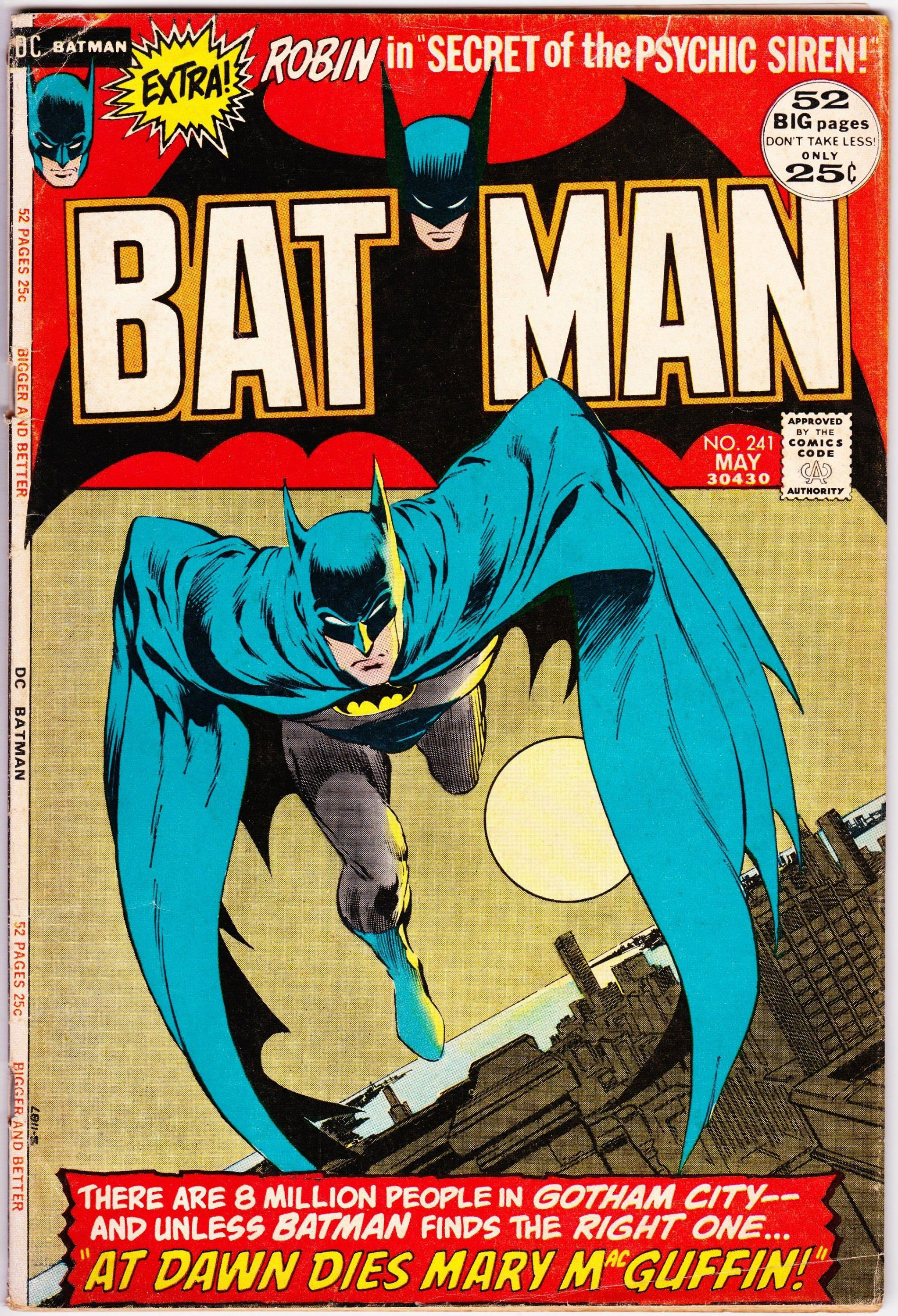 Wallpaper #lmda55IBSpphPi3-BTcb120 Batman 241 1st Series 1940 May 1972 DC Comics Grade Etsy in 2020