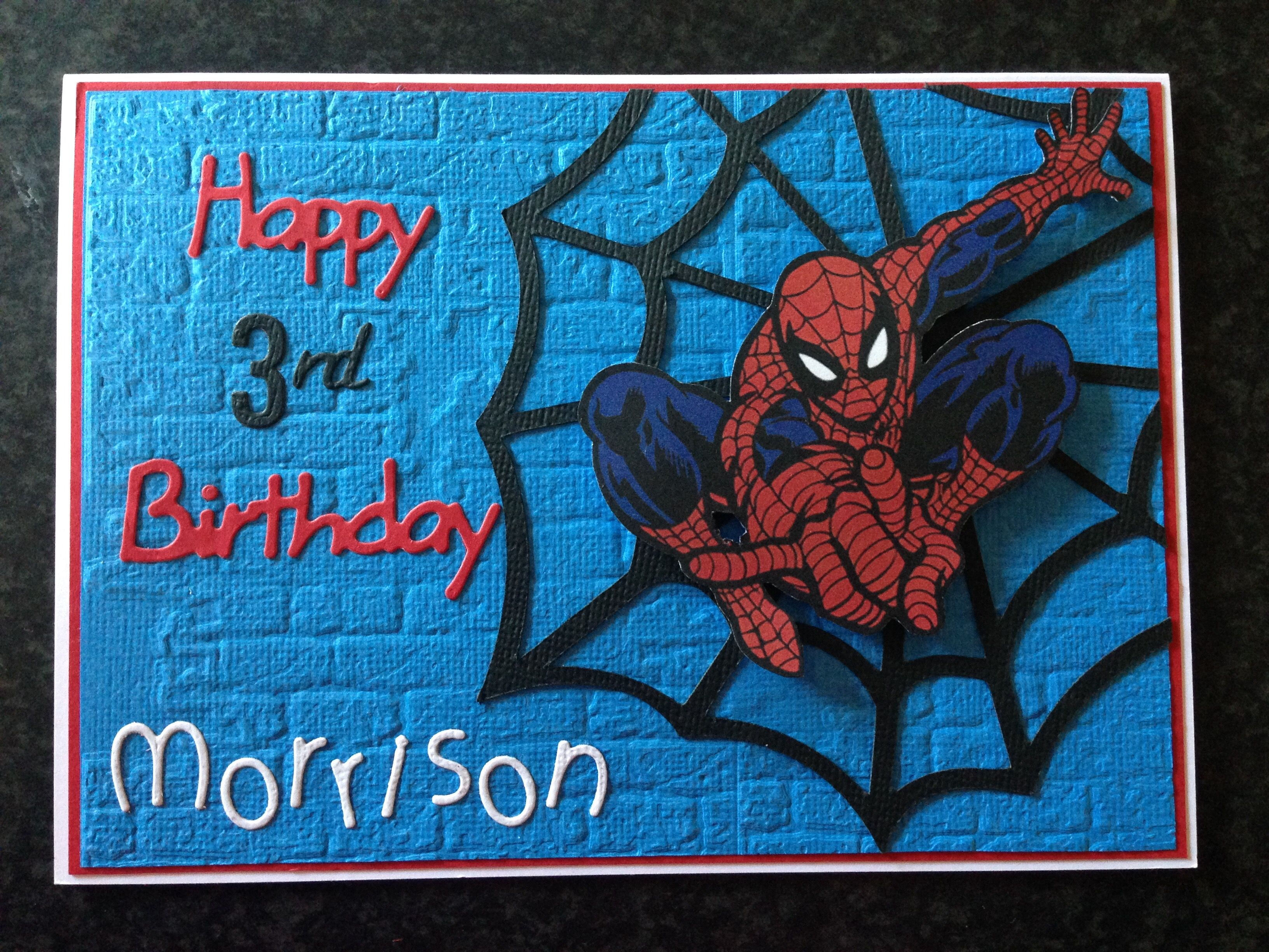 Wallpaper #NRVONpMB-CQNECa2DifU197 Spider Man Birthday Card Birthday Cards for Men Boy Birthday Parties