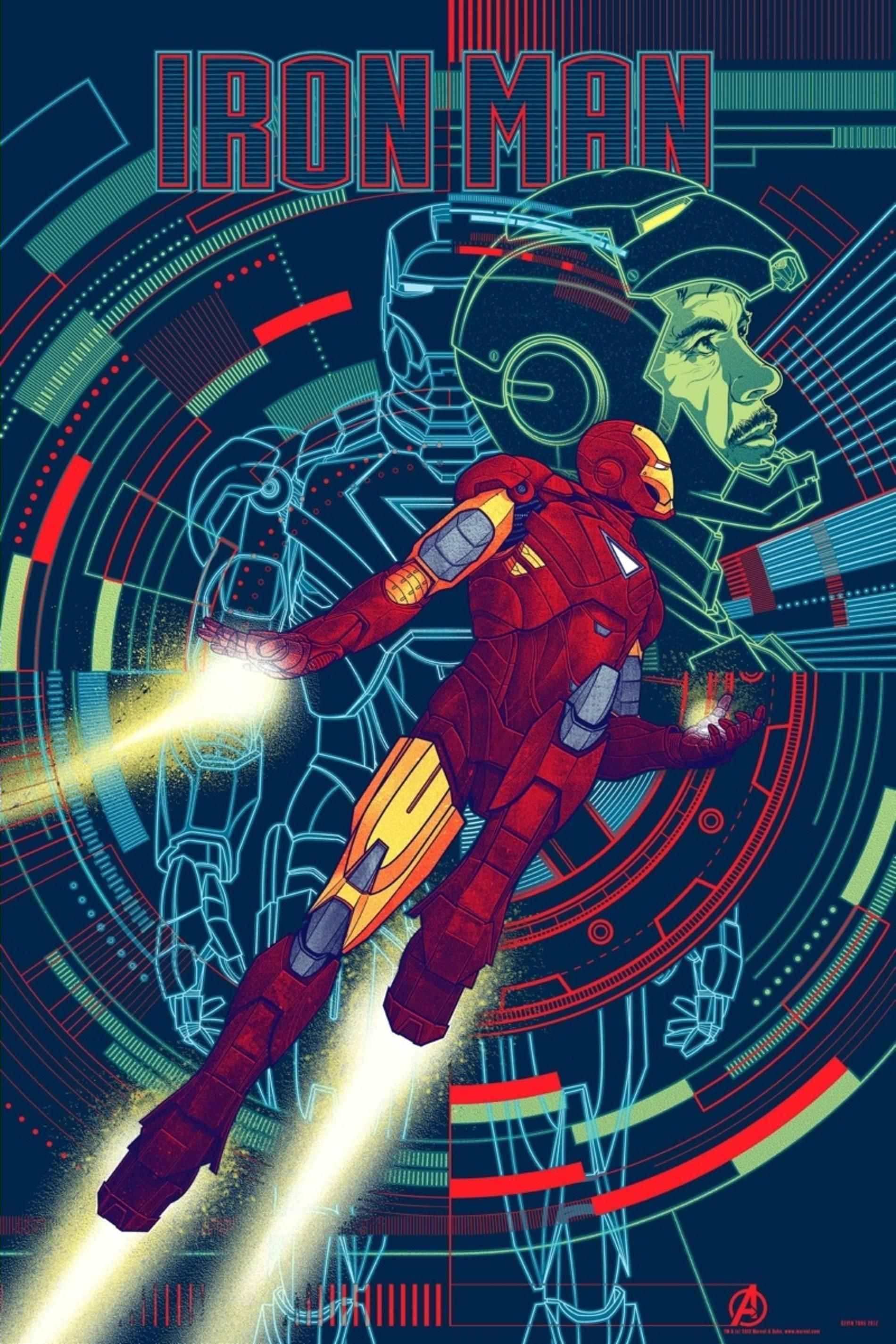 Wallpaper #4B1nKpMBlOZrFDOktMNj311 Iron Man 2008 1900 2850 by Kevin Tong Avengers Poster Avengers