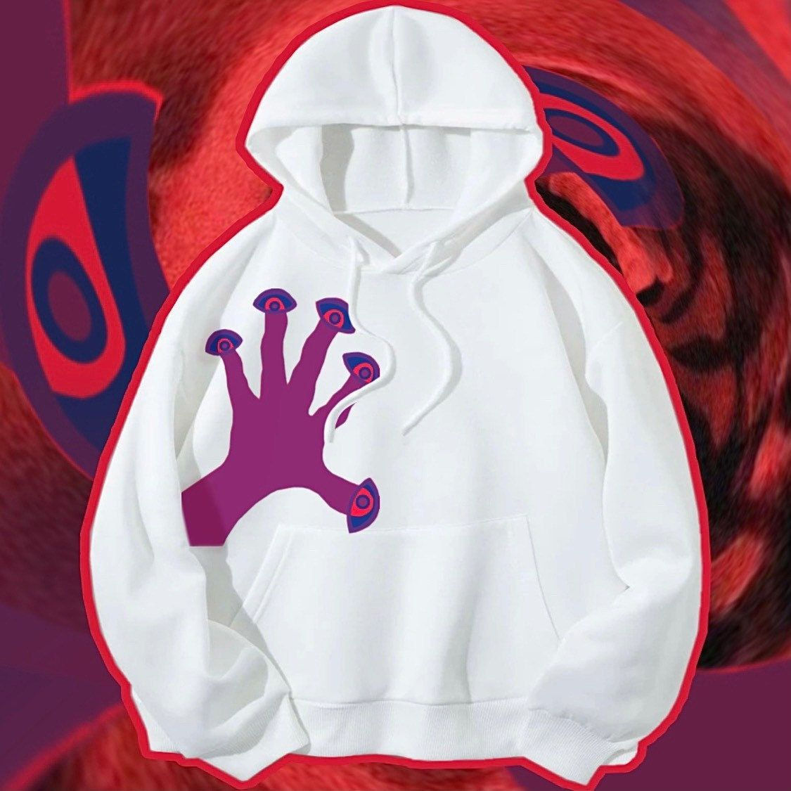 Wallpaper #P2cdEpMBSpphPi3-vvqw193 Evil Eye Gripping Hand Hoodie Horror Aesthetic Hoodie 90s Abstract