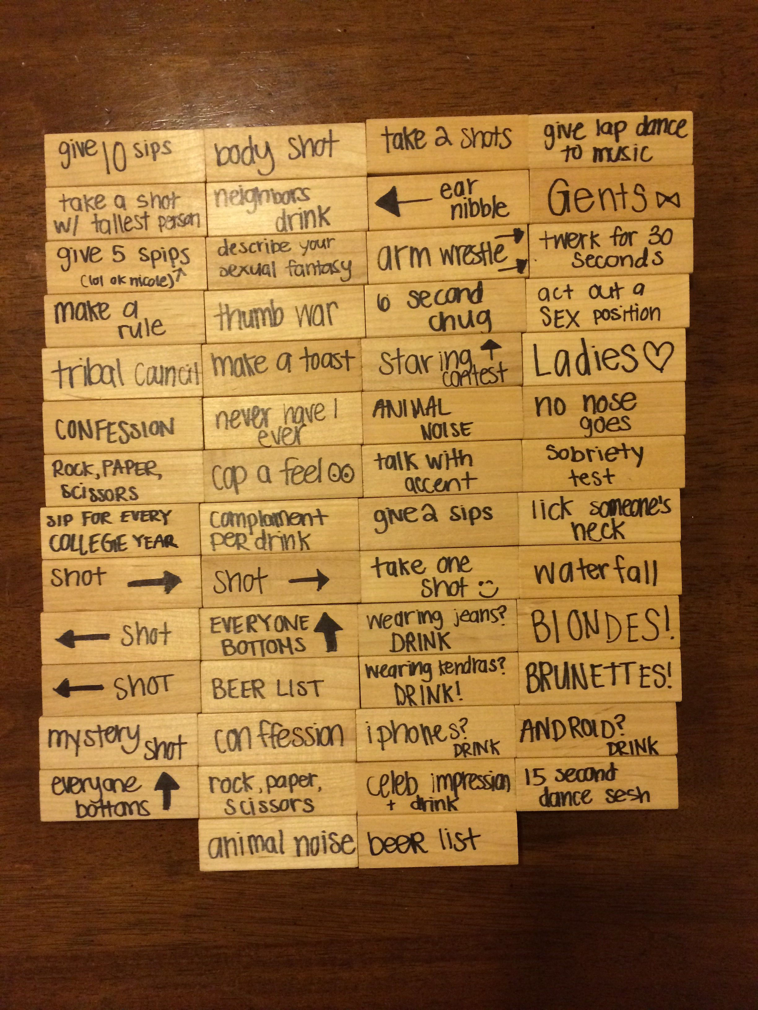 Wallpaper #g2zNKZMBMyCOpUSXDRRd265 Drunk Jenga with Rules Great for College Parties Drinking Games for