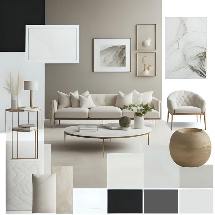 Wallpaper #r7gj2JIBJvJKYCmEhOZY355 Minimalistic Interiors Mood Board for Your Living Space in 2024