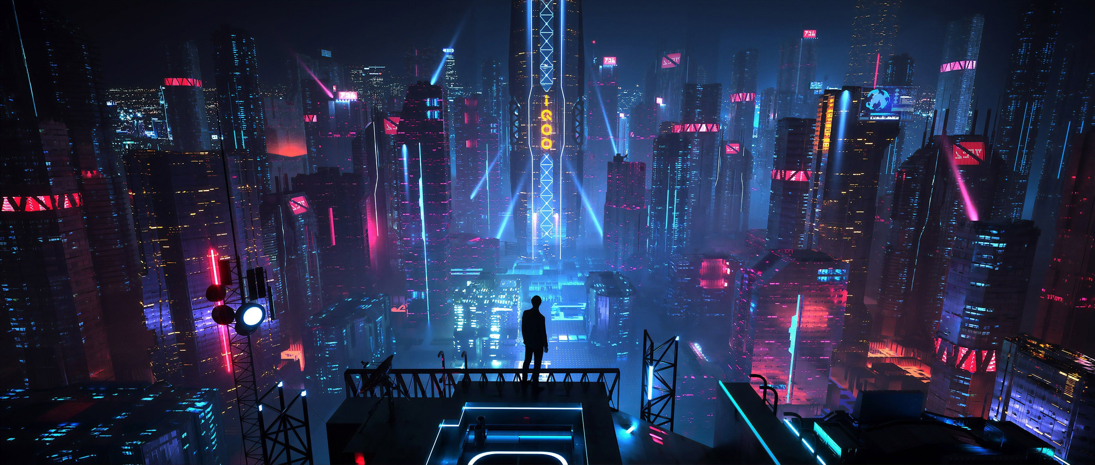 Wallpaper #_2eJ9JIBSpphPi3-0Hpa181 Cyberpunk City 4K Wallpaper City Wallpaper Cyberpunk City Desktop