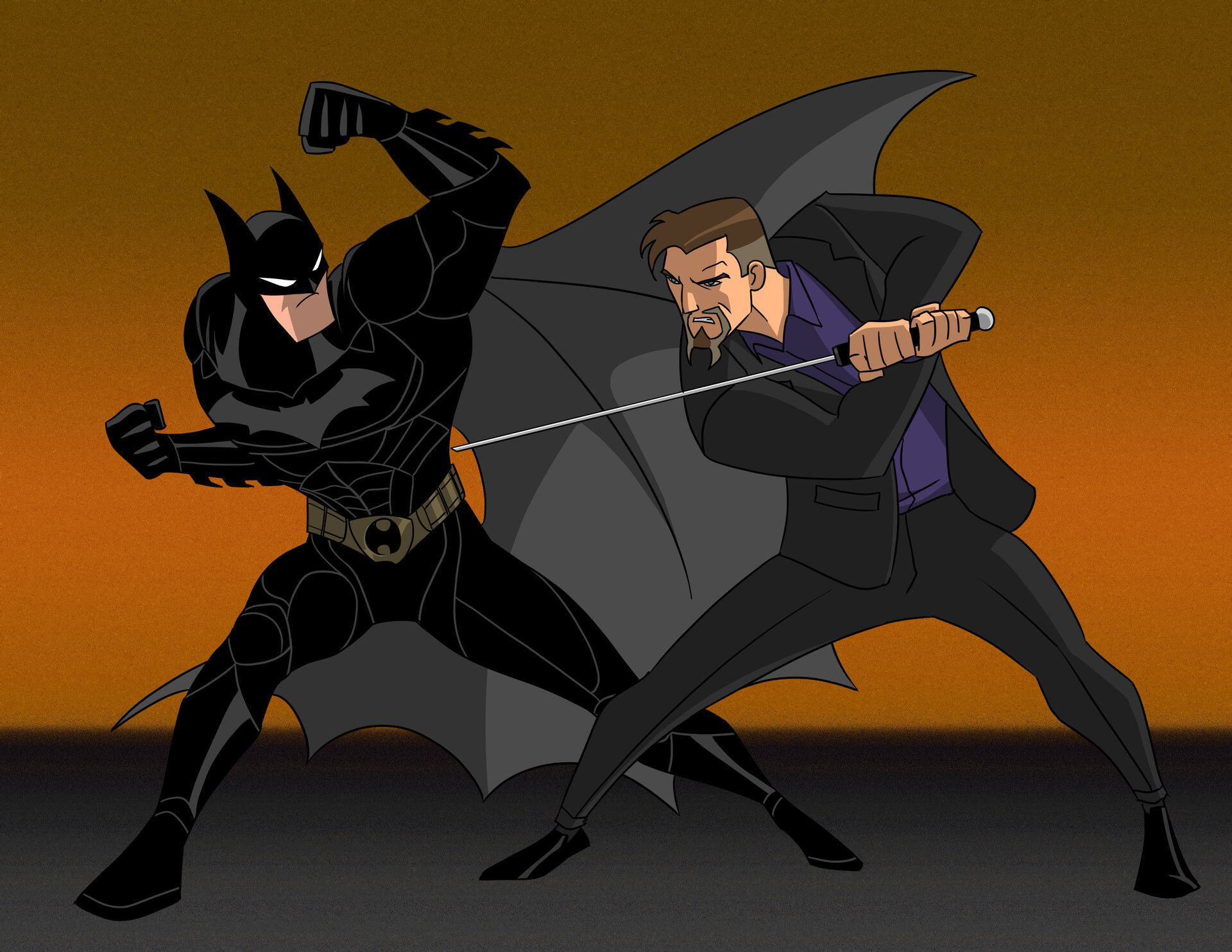 Wallpaper #GD-HPJMBLiIJ4c9OupL8163 Batman and Robin Wayne Are Fighting in the Cartoon