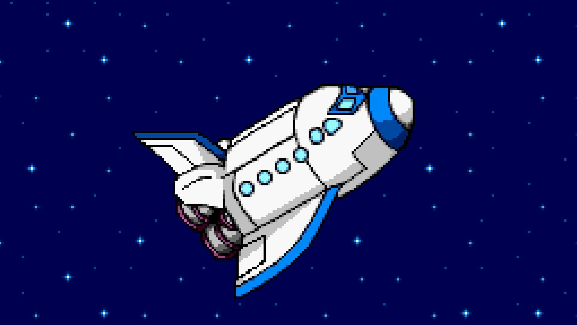 Wallpaper #YjGbNZMB5zzyi_yY1Fda306 White and Blue Space Shuttle Illustration