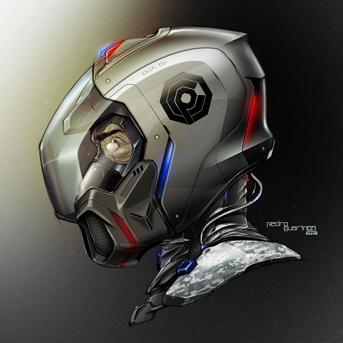 Wallpaper #2BGgM5MBXrlMTfB5u0qk37 Ocp Helmet Helmetchallenge on Behance Futuristic Helmet Helmet