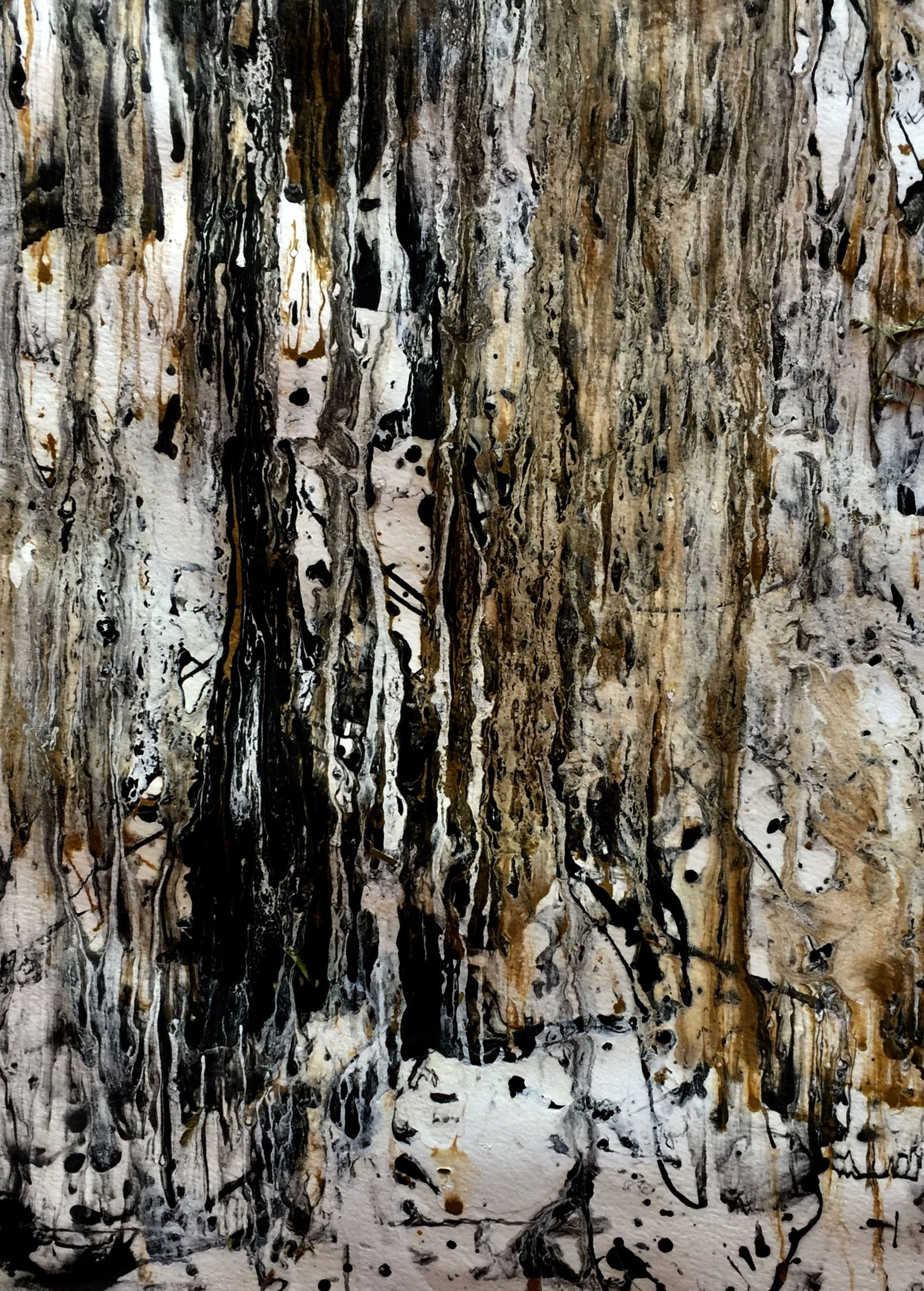 Wallpaper #ER0bLZMBlOZrFDOklM-g54 Abstract Painting by Shirley Johnson Ink and Acrylic on Canvas