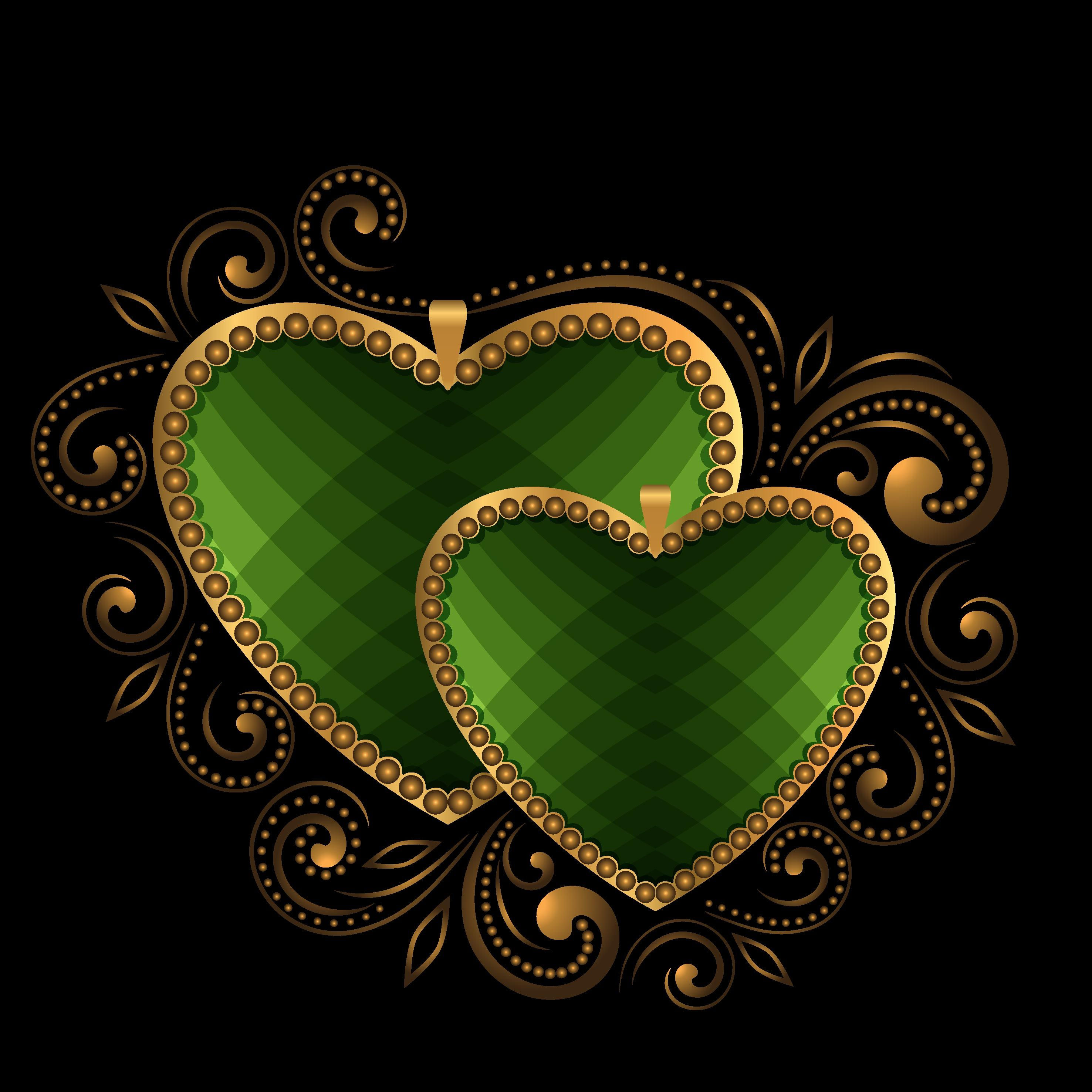 Wallpaper #Tmd395IBSpphPi3-tobx164 Romantic Green Heart Shaped Gem Background Heart Wallpaper Wallpaper