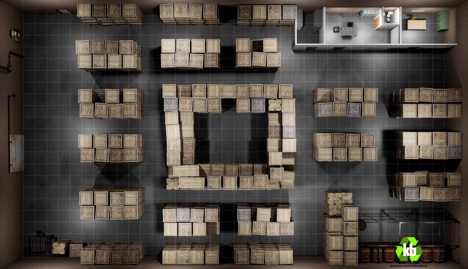 Wallpaper #Uu-TTJMBMN-XEVvVvD6d175 Armazem Da Fundicao Central Modern Warehouse Dungeon Maps Tabletop