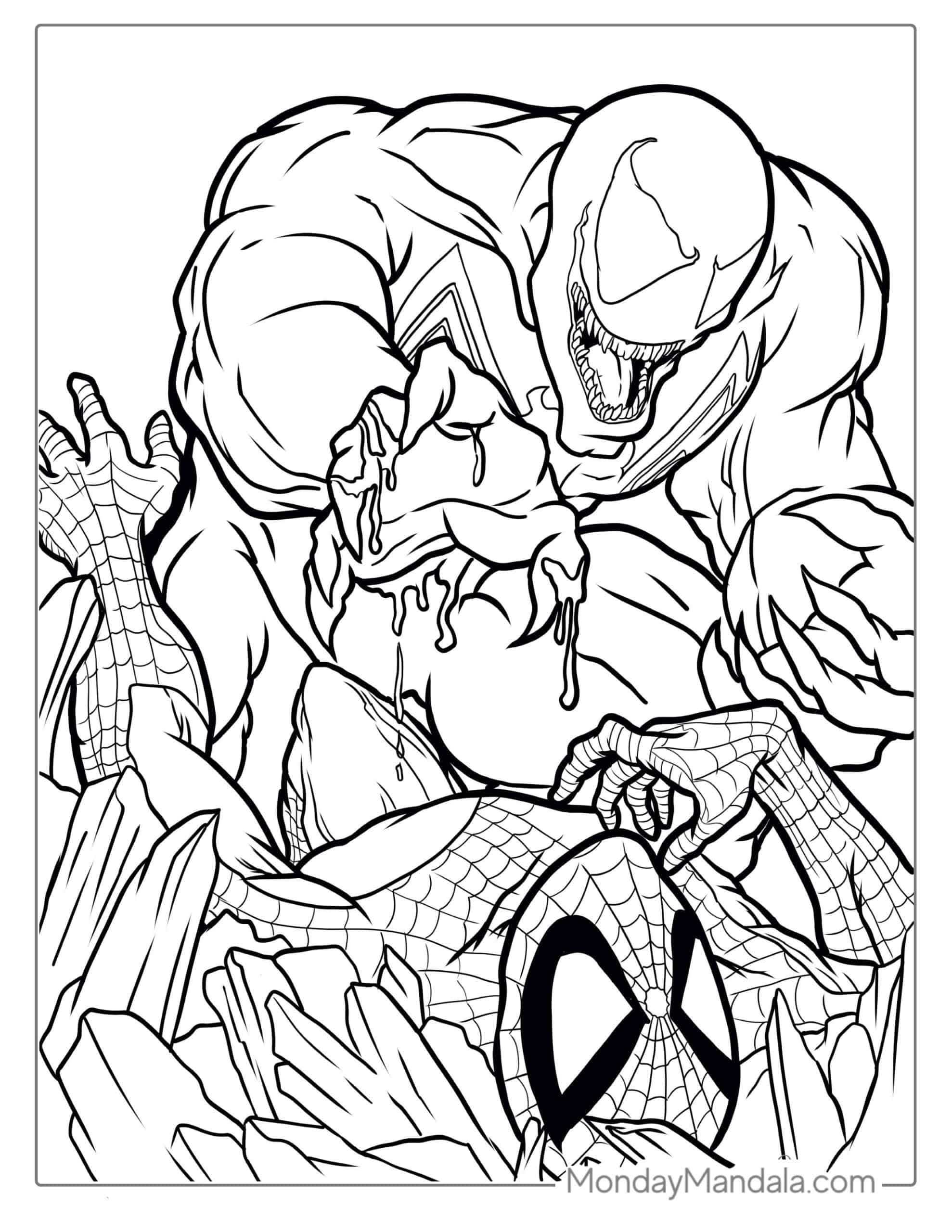 Wallpaper #FWioH5MBSpphPi3-Xiyb109 40 Spider Man Coloring Pages Free Pdf Printables Artofit