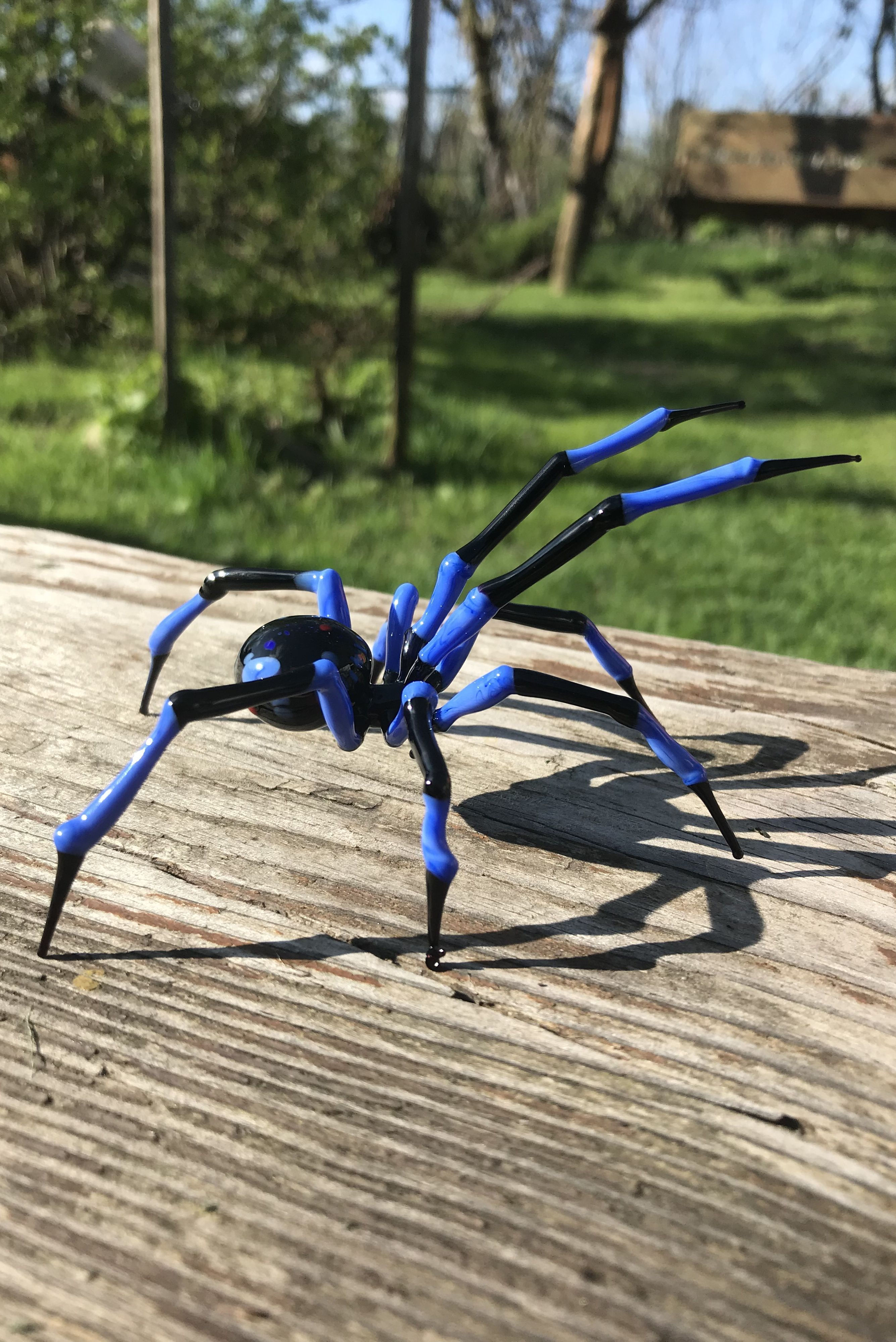 Wallpaper #H_SpOZMBKFX8bn3rSXeg361 Glass Spider Figurine by Glass Symphony Halloween Gift Art Glass