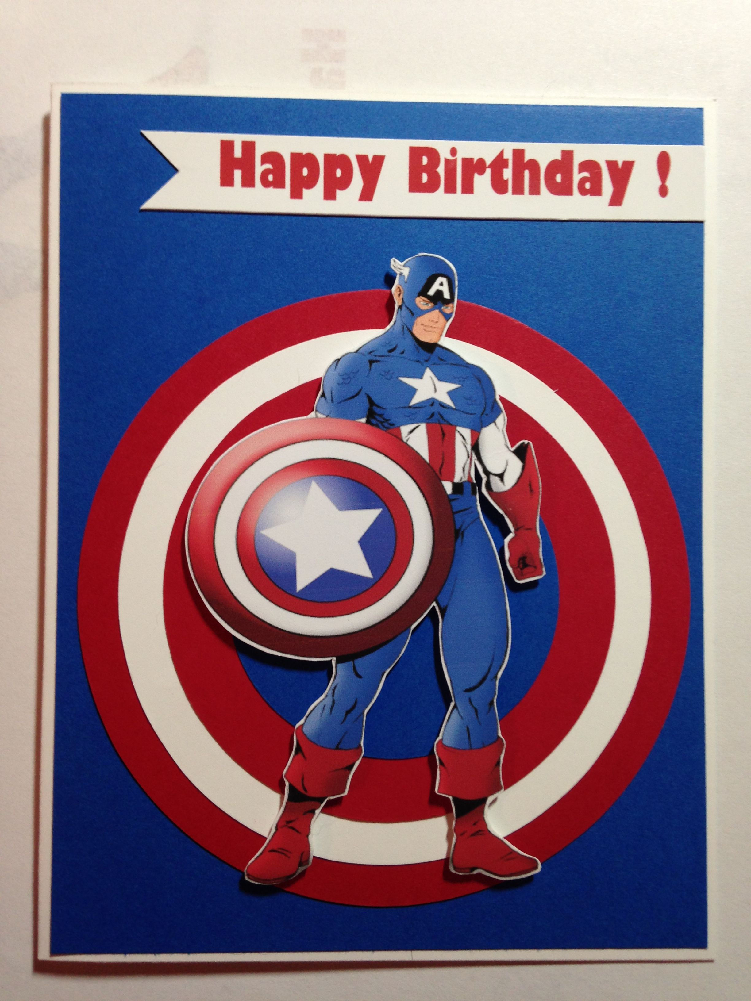 Wallpaper #jX328Y4Bnwiau_P66wpC6 Captain America Birthday Card Captain America Birthday America