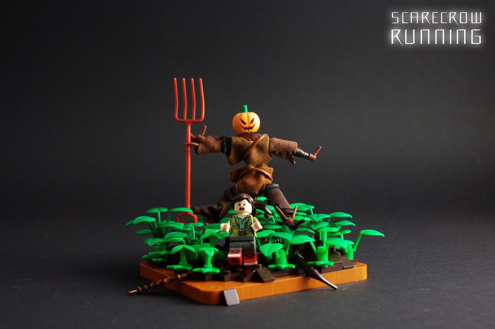 Wallpaper #_RnQLI8BtGB6xQ78kZBV54 Scarecrow Running Happy Halloween Just a Small Moc Becaus Flickr