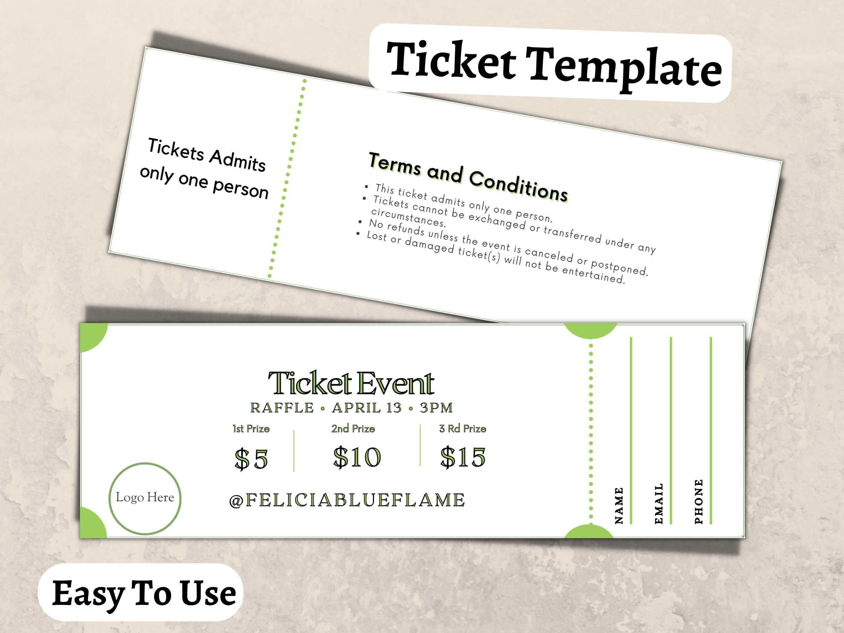 Wallpaper #58496 Free Printable Raffle Ticket Templates