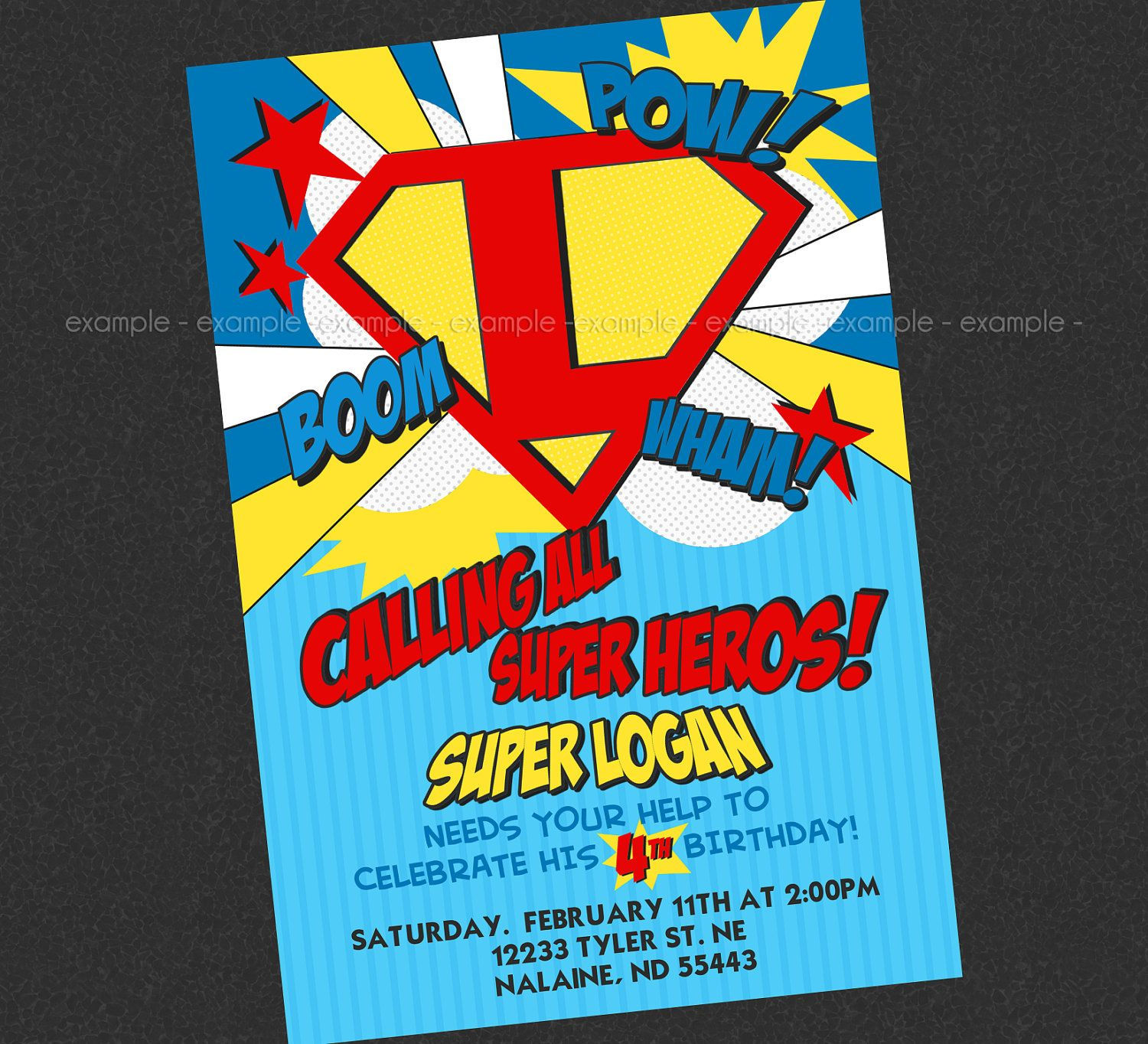 Wallpaper #mTEHNpMB5zzyi_yYhFhv196 Super Hero Birthday Invite by Briezeesboutique on Etsy 1299 for