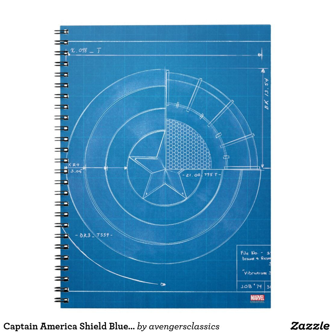 Wallpaper #ezGfNZMB5zzyi_yYjFdP148 Captain America Shield Blueprint Notebook Zazzle Captain America