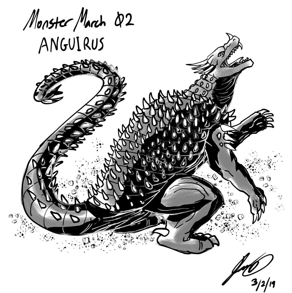 Wallpaper #8c6vJZMB71dOy6JZMRQu316 Kaiju Monster March 02 Anguirus by Pyrasterran on Deviantart Godzilla