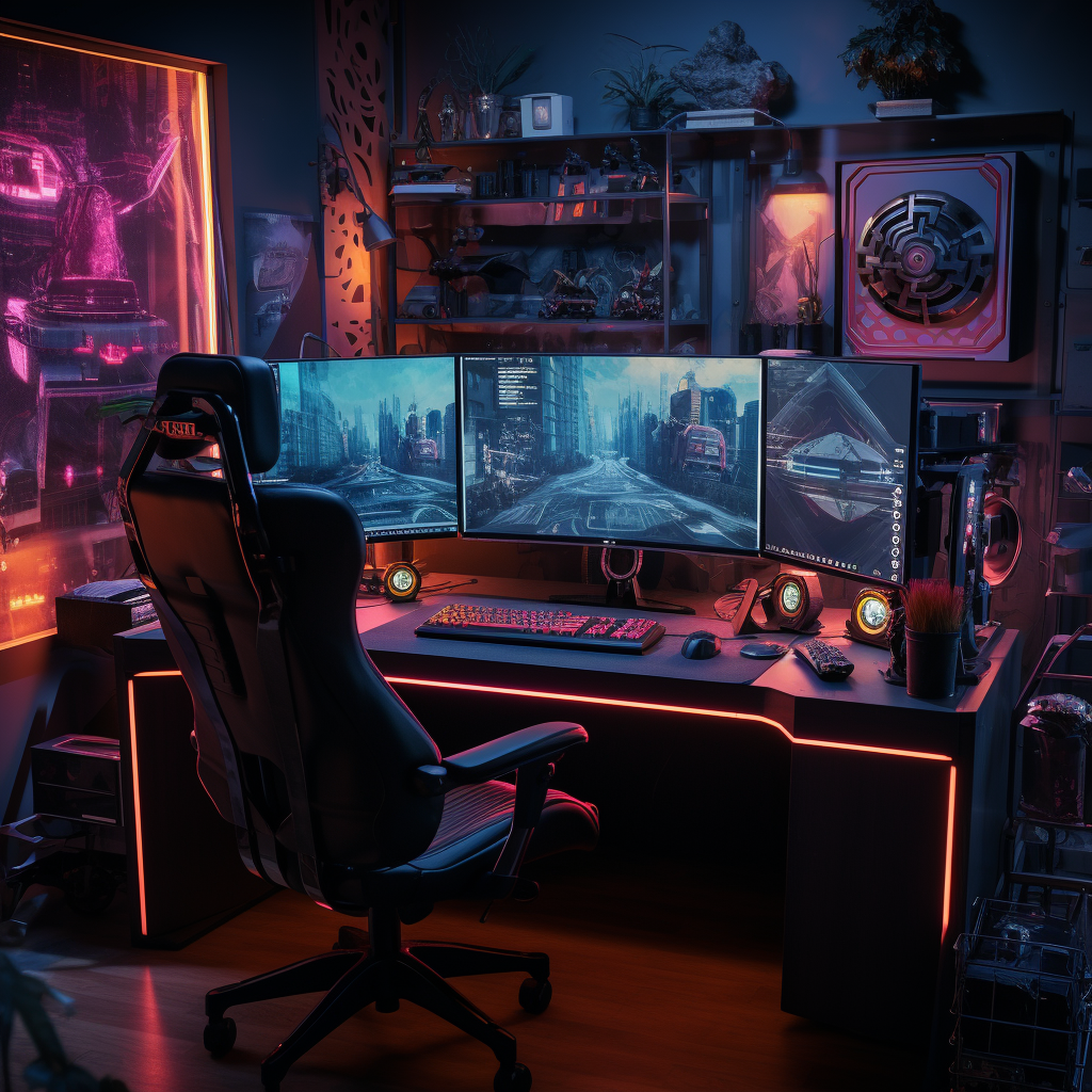 Wallpaper #a2duDZMBSpphPi3-SOVv69 Cyberpunk City Inspired Desk Setup in 2023 Desk Setup Cyberpunk City