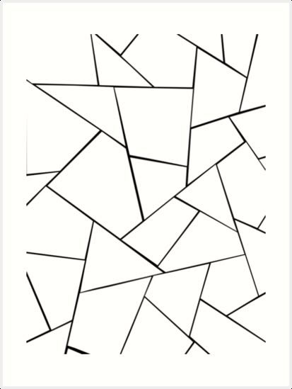 Wallpaper #_7g21pIBJvJKYCmEItw-404 Black and White Geometric Art Prints