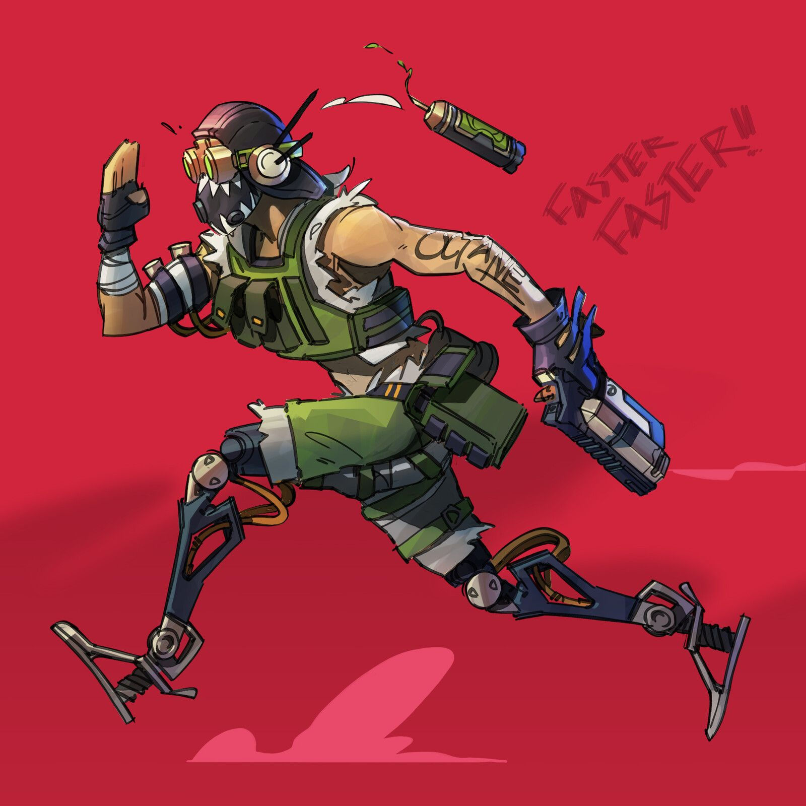 Wallpaper #WnPeho4BFI5NbQks4CAh17 Faster Faster Apex Legends Octane Fan Art Leon Ropeter Https