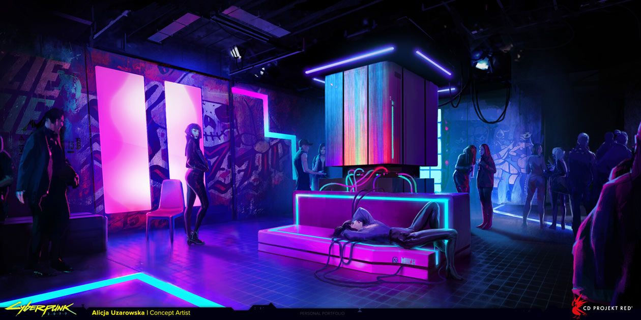 Wallpaper #brgy3ZIBJvJKYCmEnf-H390 Lizzies Bar Art Cyberpunk 2077 Art Gallery