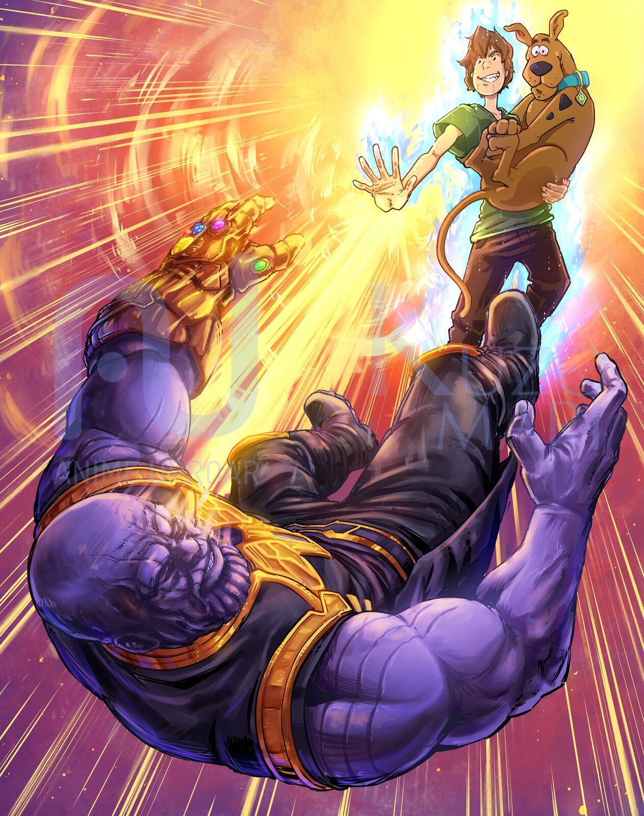 Wallpaper #gqVFOJMBVBiSkHCaoo0k174 Ultra Instinct Shaggy vs Thanos Christopher Krady Shaggy Avengers