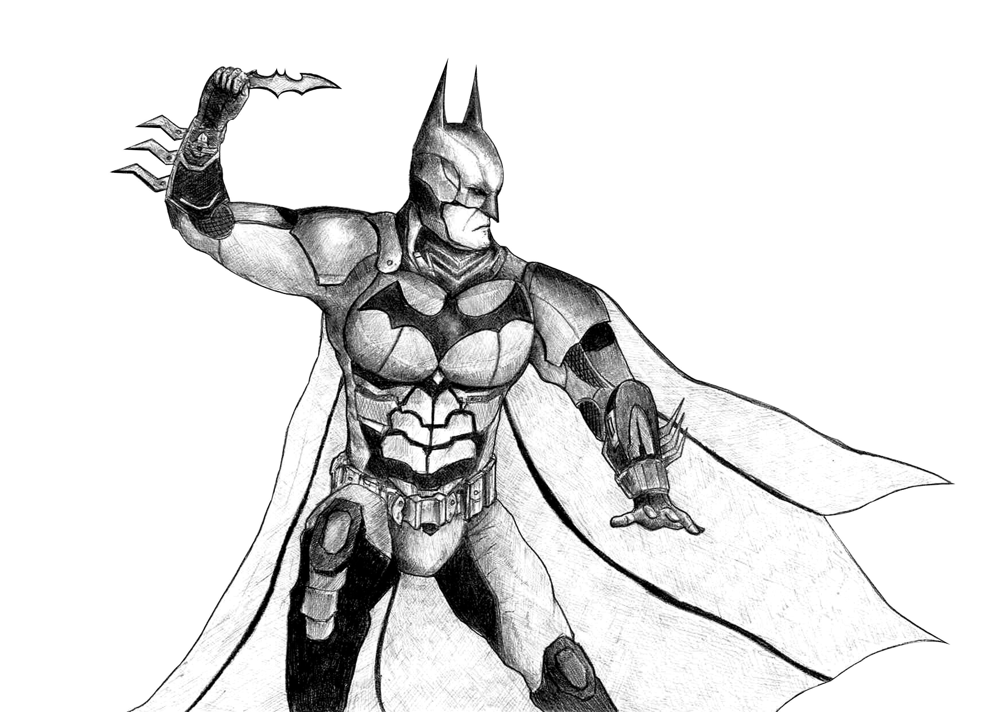 Wallpaper #I2hCG5MBSpphPi3-eh-Z284 Batman Arkham Knight Drawing