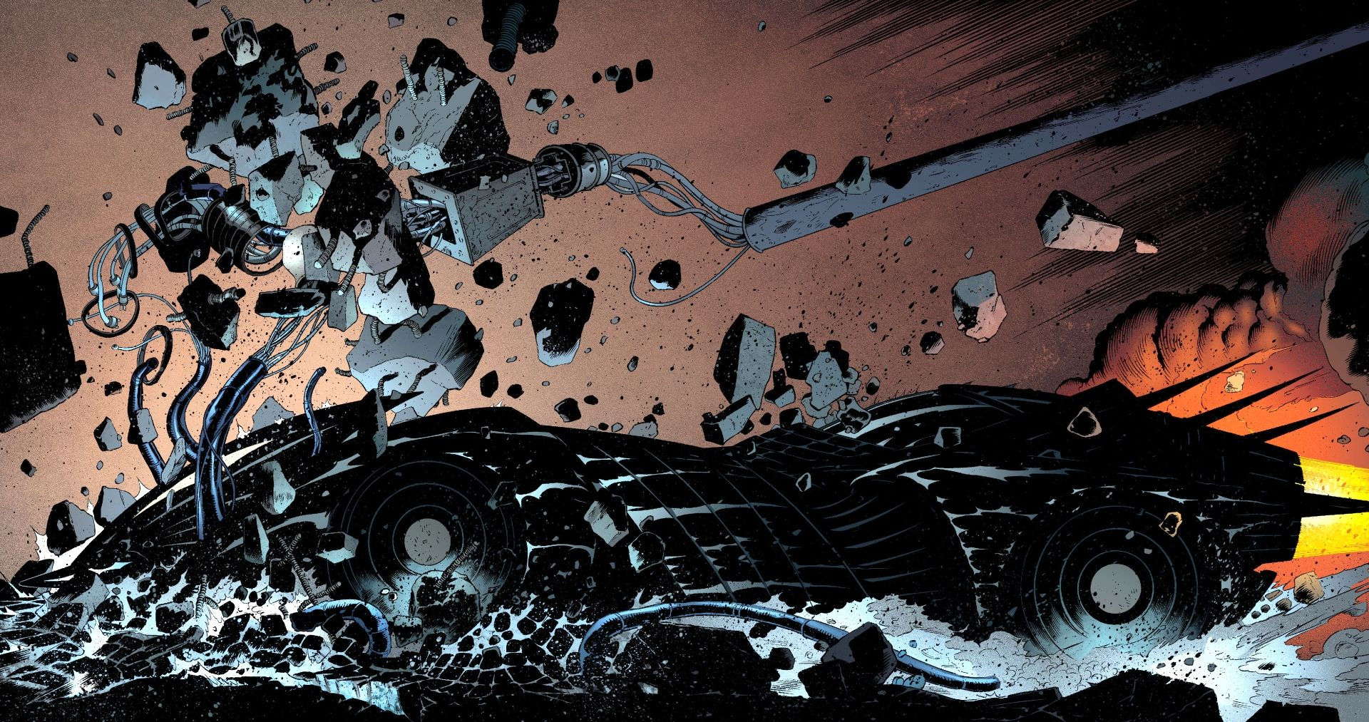 Wallpaper #ru_eSpMBMN-XEVvV9jmm232 Batmobile by Patrick Gleason Batman the Dark Knight Dark Knight