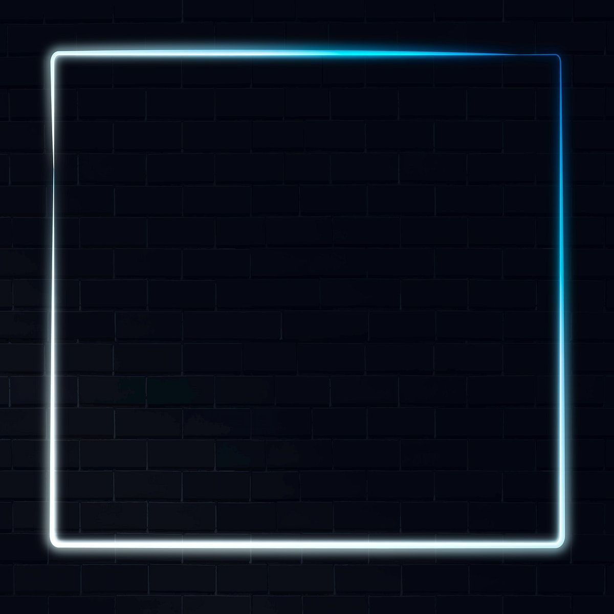 Wallpaper #rGdO5pIBSpphPi3-ezKv247 White and Blue Neon Frame on a Dark Background Vector Free Image by
