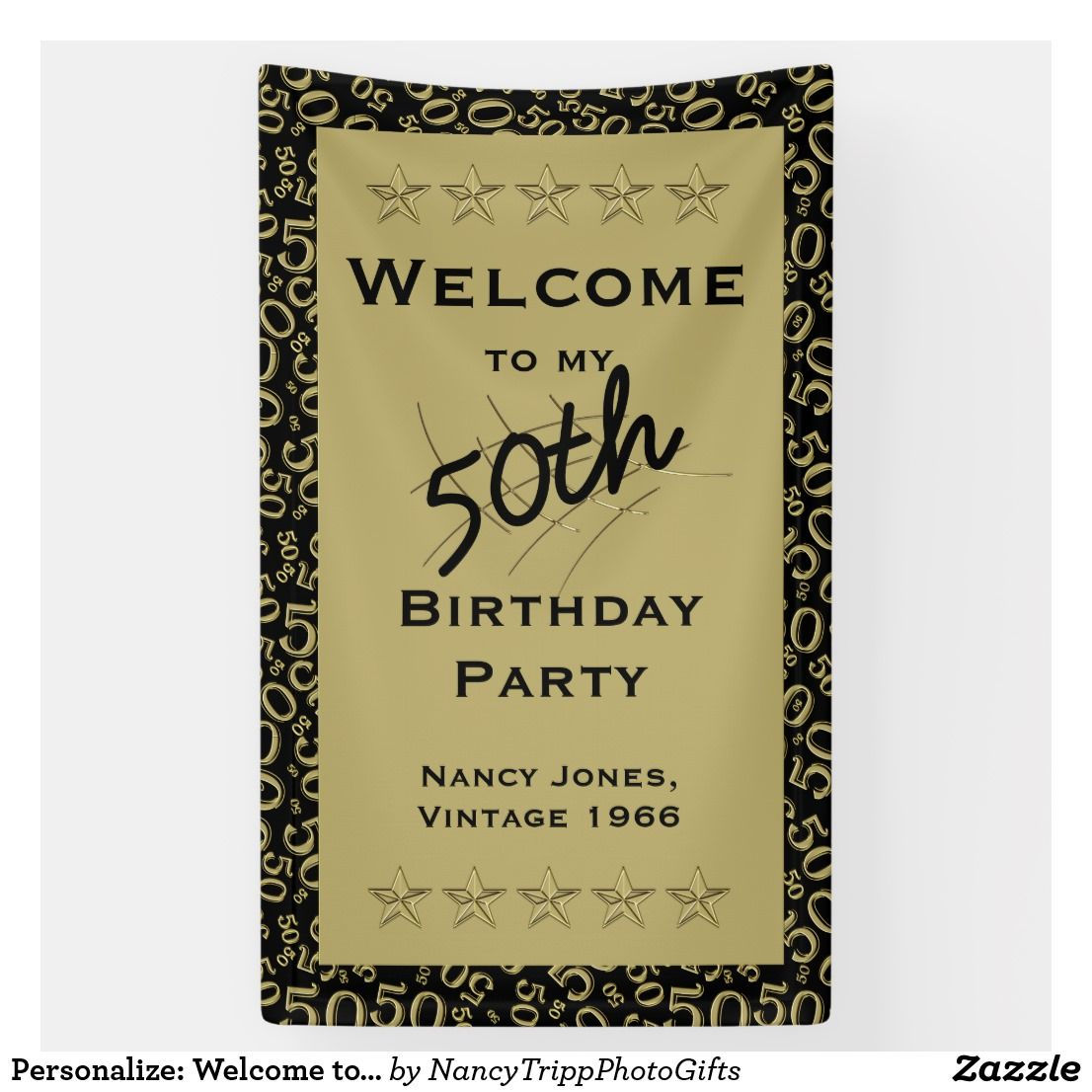 Wallpaper #PDHeNZMB5zzyi_yYylio262 Personalize Welcome to My 50th Birthday Party Banner 50th Birthday