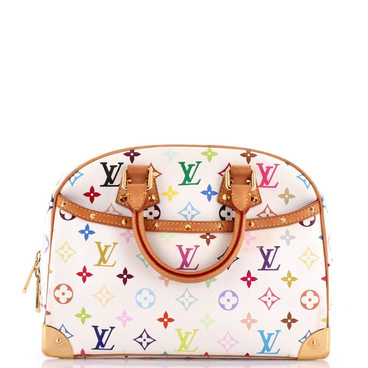 Wallpaper #UmfG5ZIBSpphPi3-tDHV346 Louis Vuitton Trouville Handbag Monogram Multicolor in 2024 Colorful