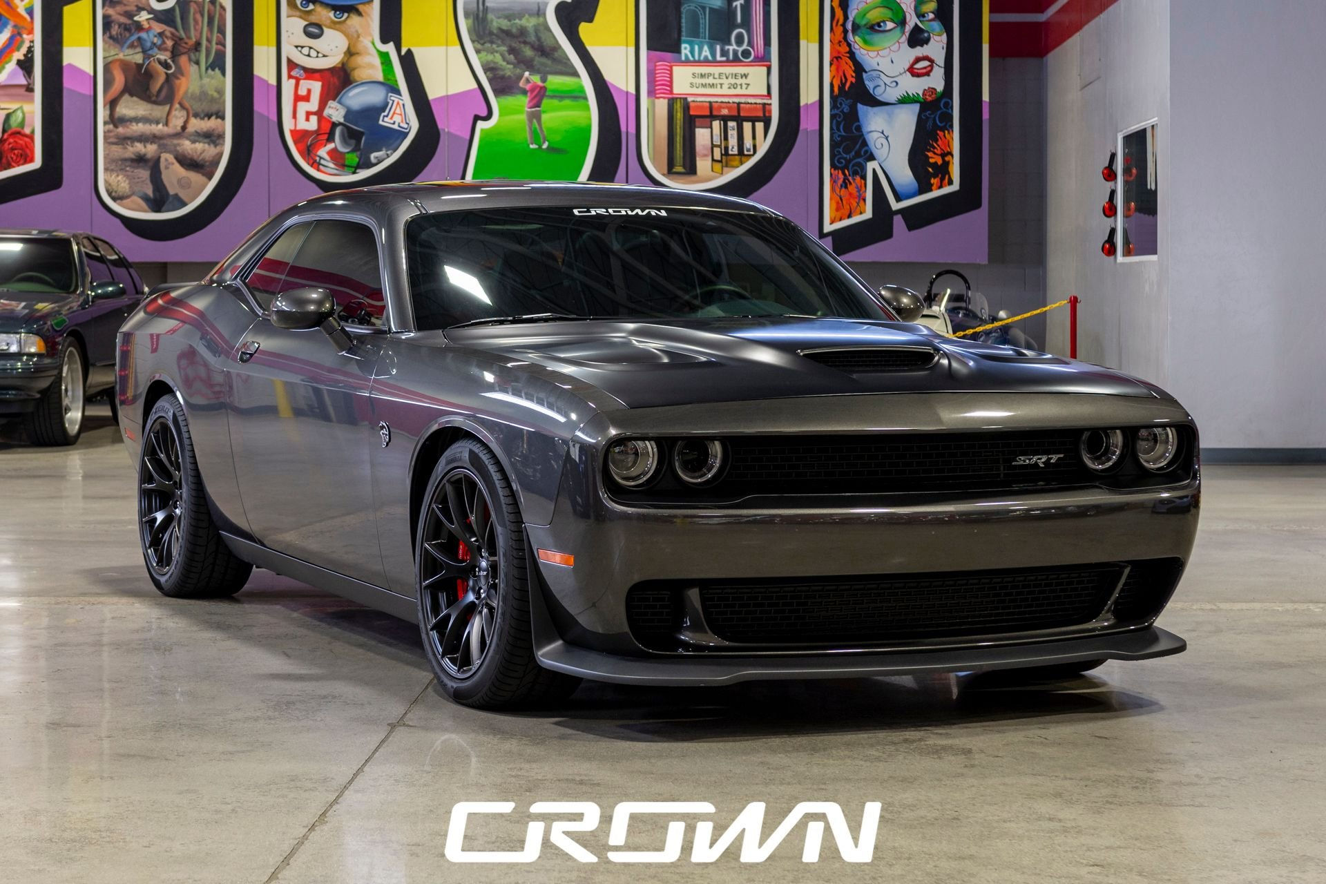 Wallpaper #84950 2018 Dodge Challenger Srt Demon Black Satin Hood Only 594 Miles Bone