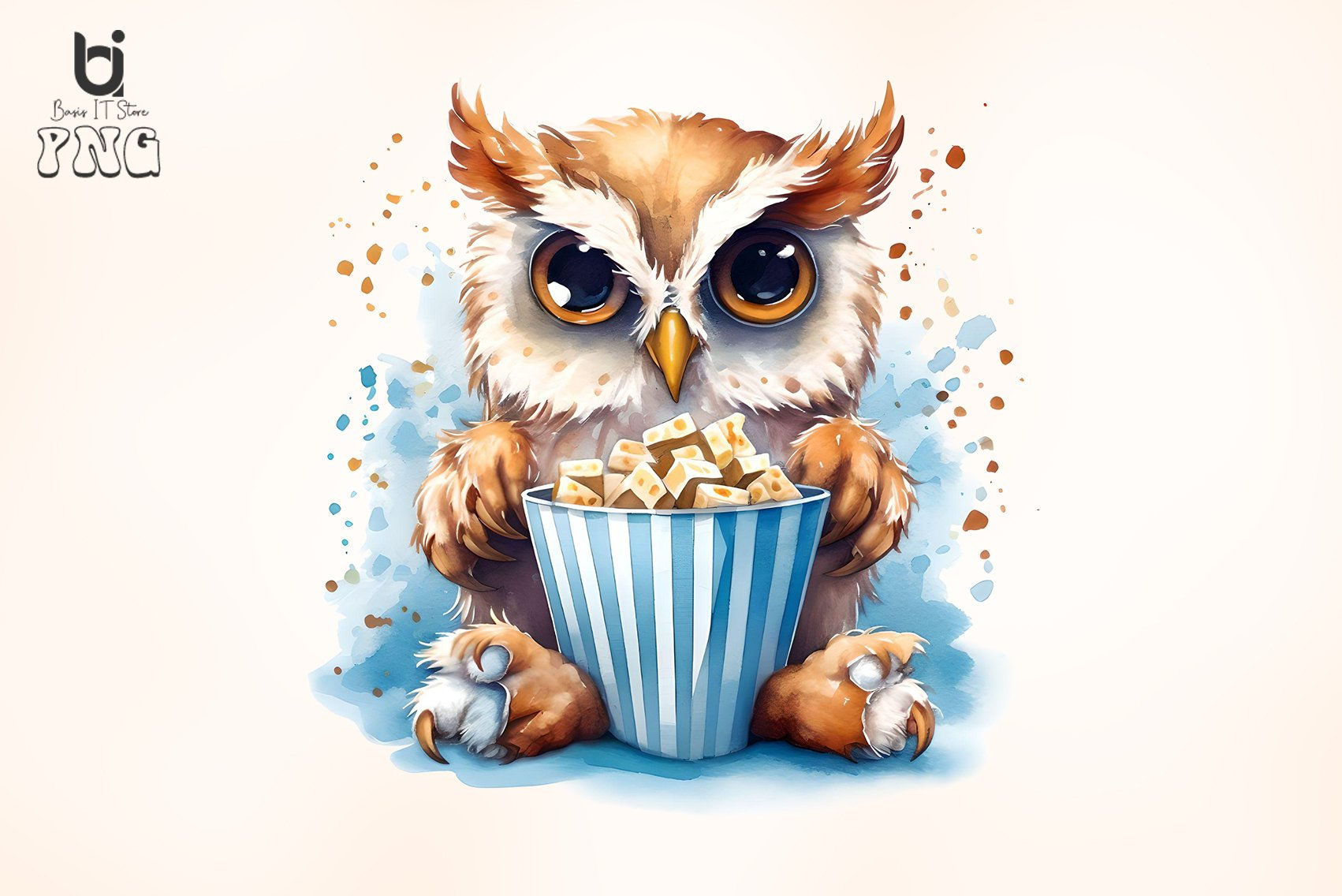 Wallpaper #0GfQDJMBSpphPi3-MeDy402 Cartoon Owl Eating