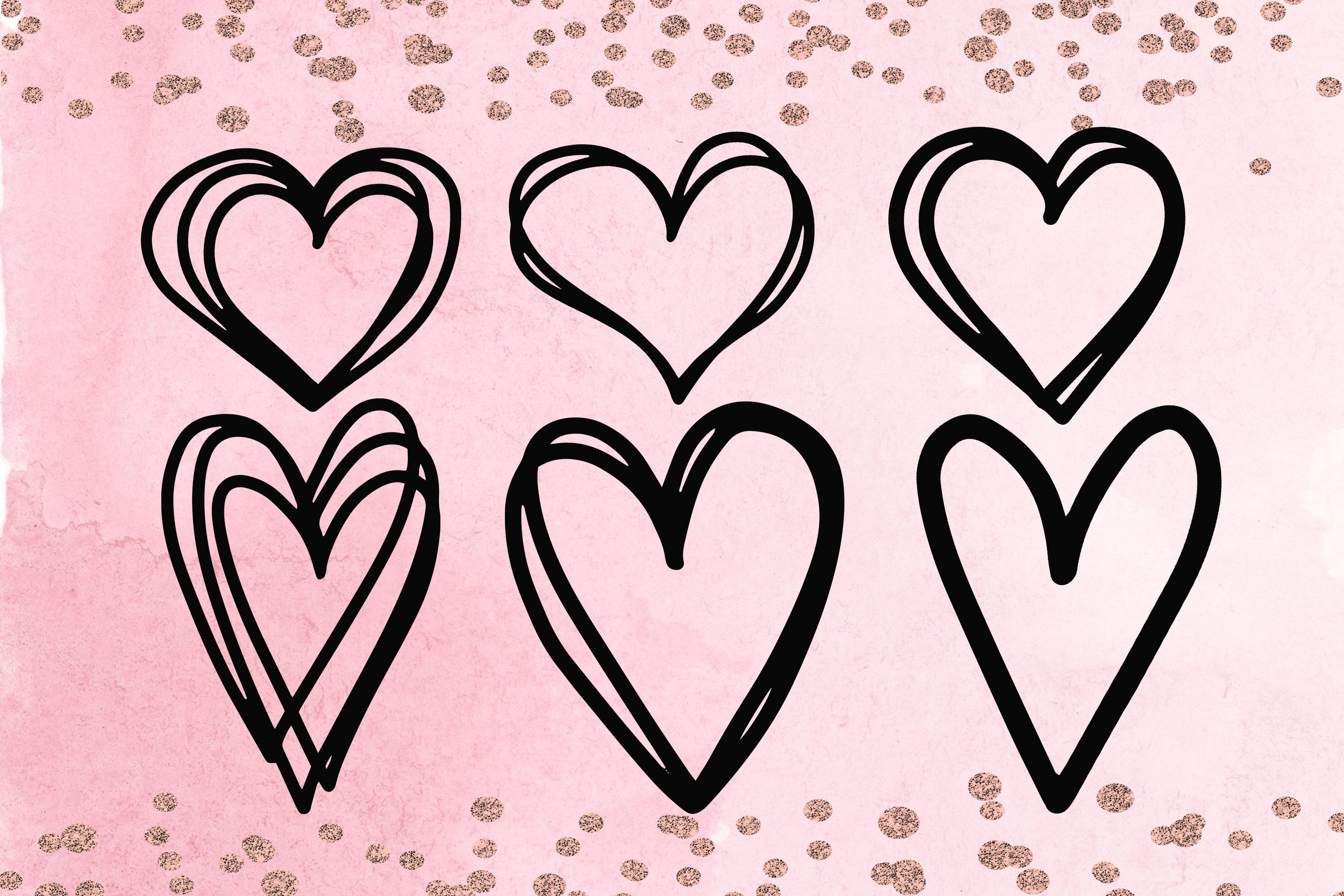 Wallpaper #12eRAJMBSpphPi3-GKYv184 Doodle Hearts Valentines Day Collection of 6 Svg Designs 414124