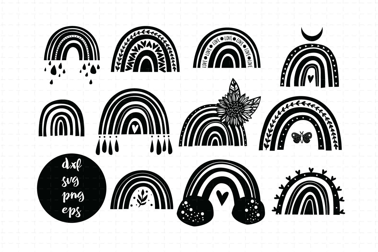 Wallpaper #_2eP9ZIBSpphPi3-1n_c310 Rainbow Clipart Svg Svg Rainbow Digital 763652 Cut Files
