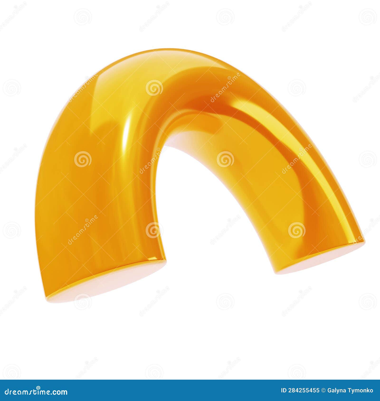 Wallpaper #1GfmC5MBSpphPi3-WtvR221 3D Dimensional Abstract Shape Semidonut Golden Metal Realistic Glossy