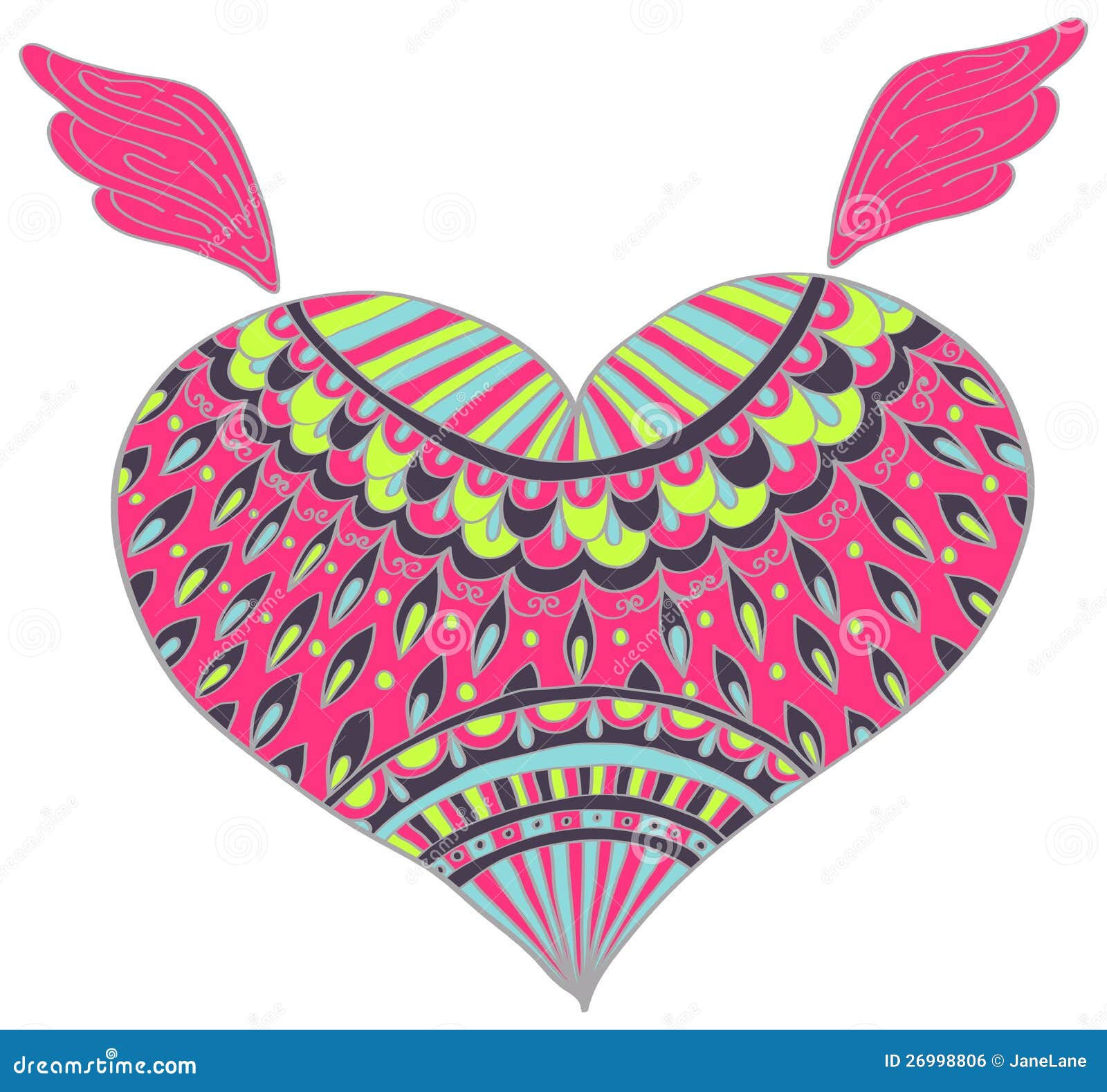 Wallpaper #12eRAJMBSpphPi3-GKYv279 Ornament Color Heart Shape for Your Design Stock Illustration