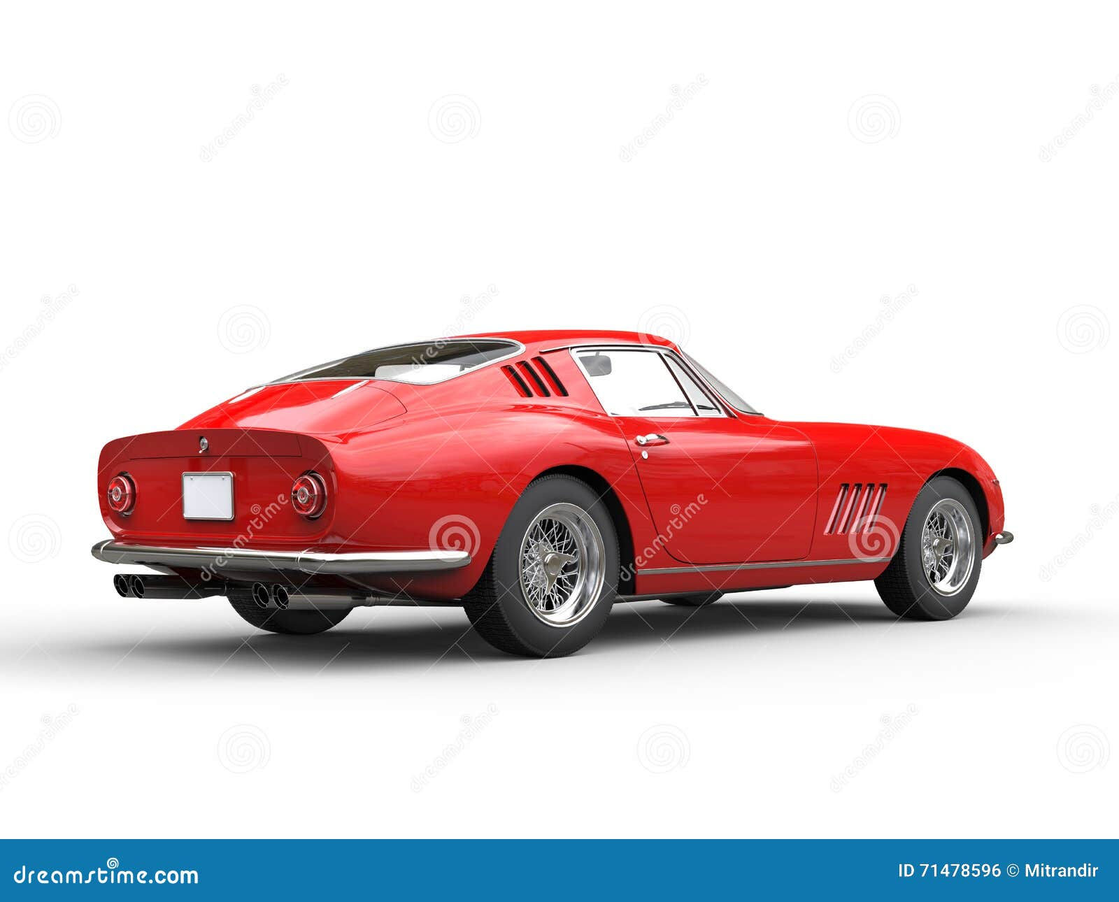 Wallpaper #LBnrN48BtGB6xQ78L6cY47 Old School Sports Car Back View Stock Illustration Illustration of