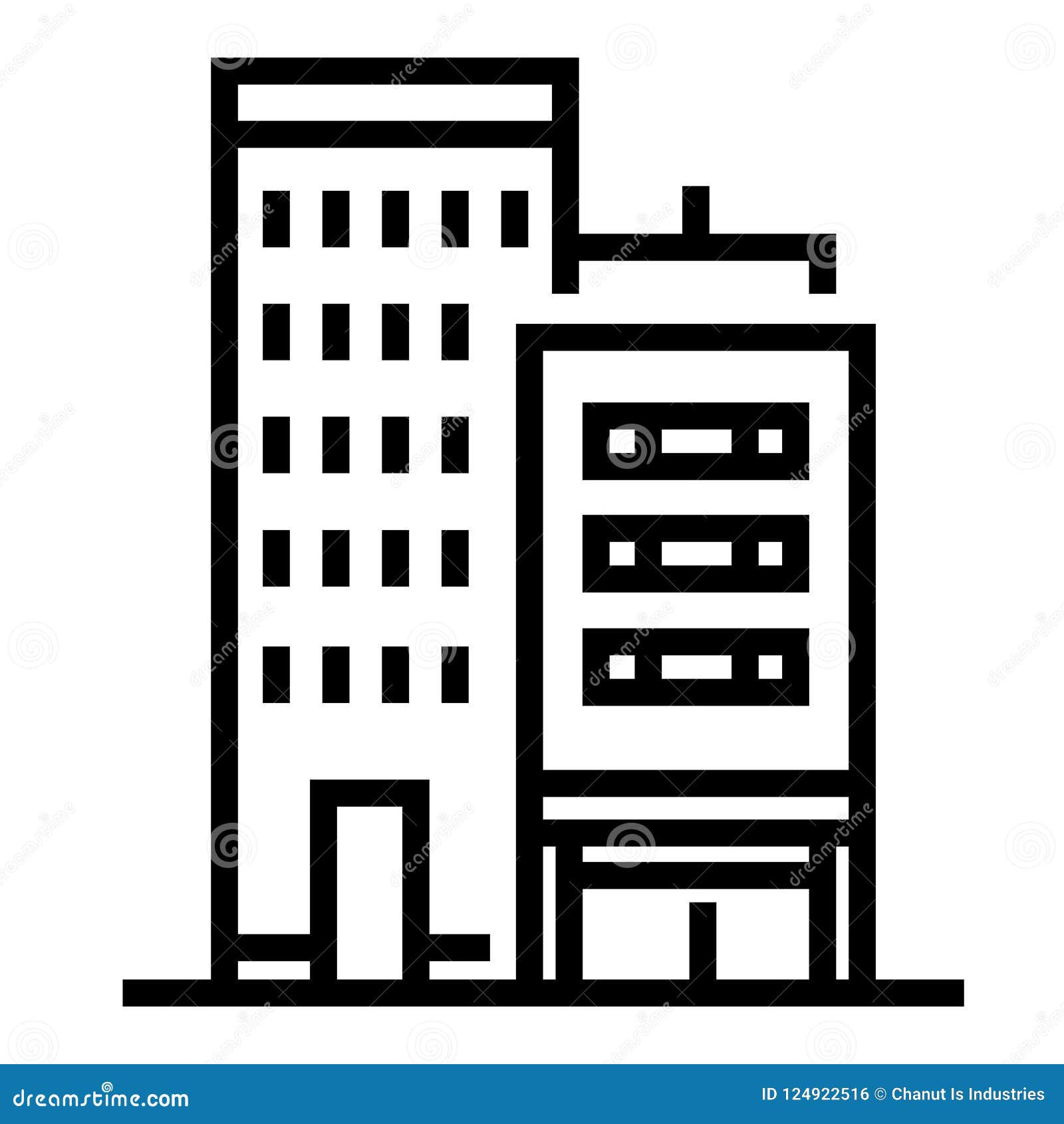 Wallpaper #dmfr65IBSpphPi3-5U-B229 Office Building Line Illustration Stock Vector Illustration of City