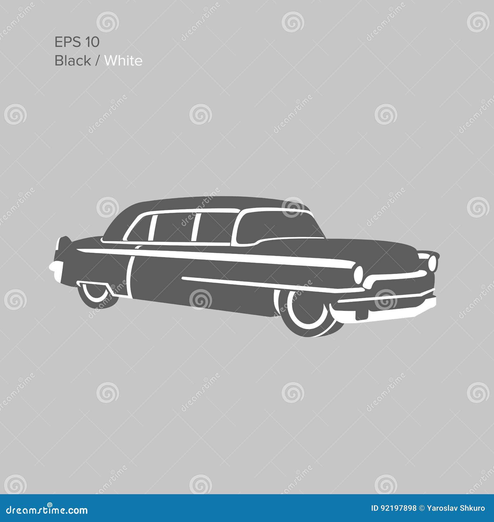 Wallpaper #B2gyGJMBSpphPi3--RJS314 Old Vintage Luxury Saloon Car Vector Illustration Luxury Retro