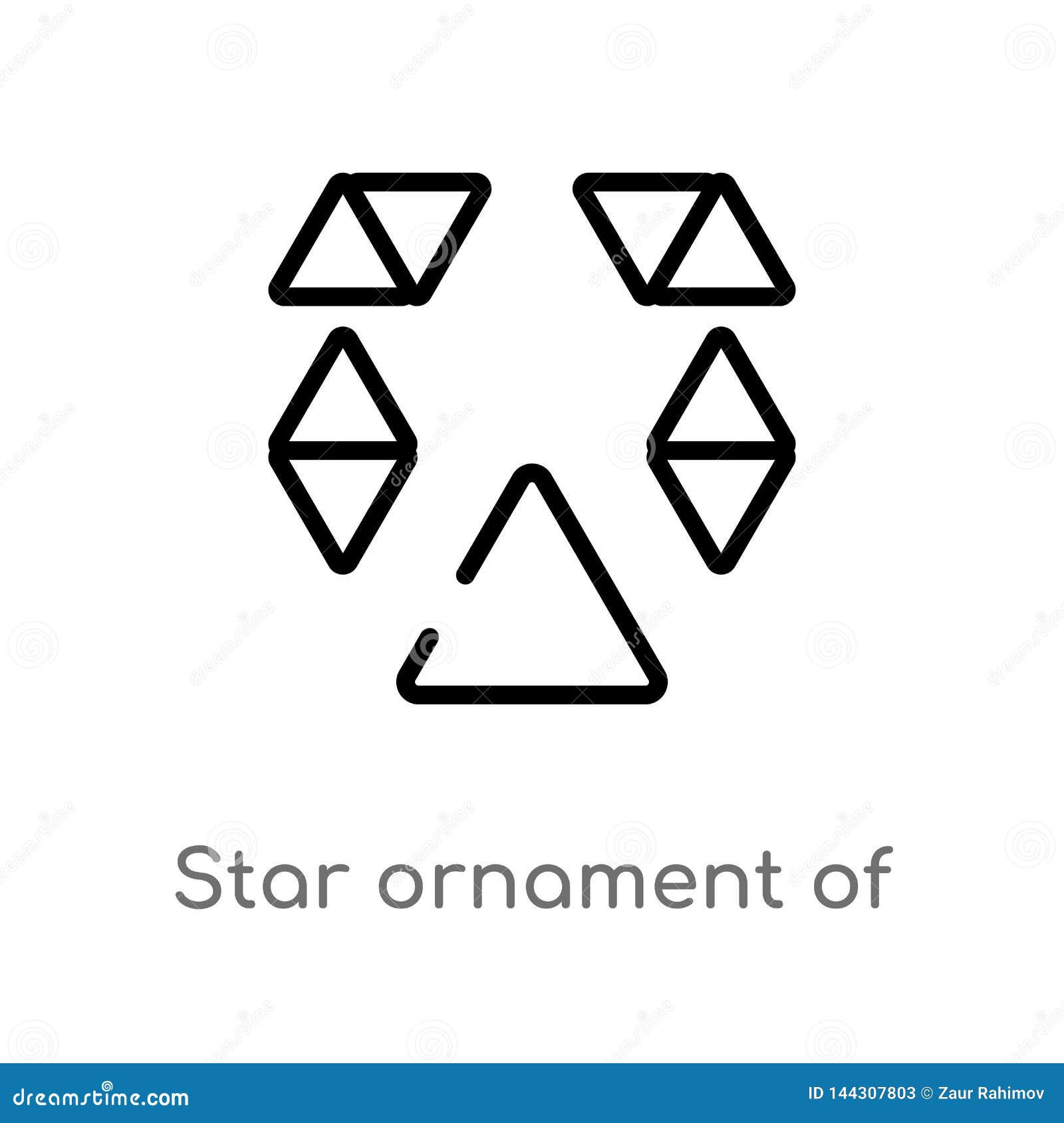 Wallpaper #5x2PLJMBlOZrFDOk38qJ173 Outline Star Ornament of Small Triangles Vector Icon Isolated Black