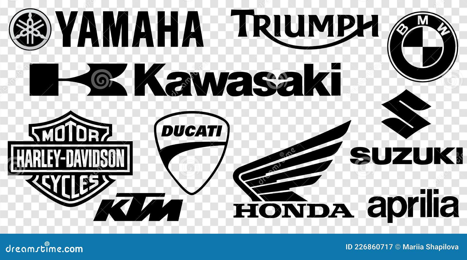 Wallpaper #uGiTGZMBSpphPi3-Thcw60 Motorcycle Brand Logo Set Editorial Photography Illustration of Vector
