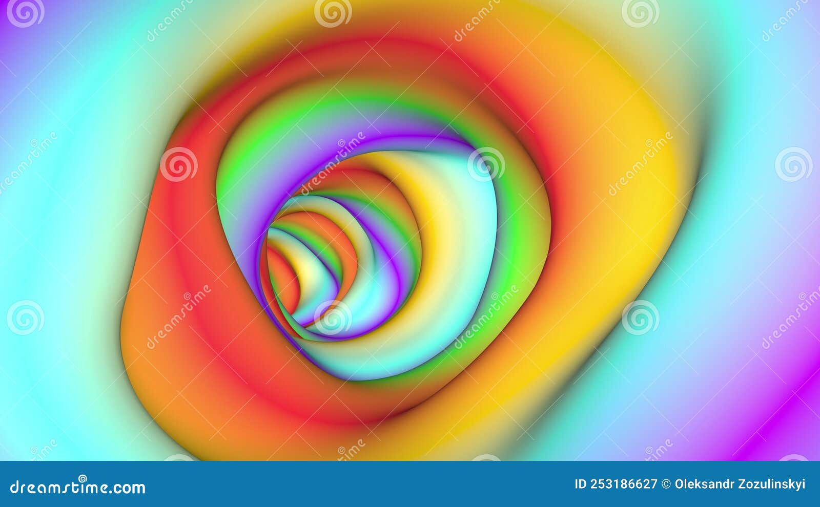 Wallpaper #v2f5DpMBSpphPi3-6exg172 Modern 3D Abstract Color Tunnel Digital Art 3D Stock Illustration