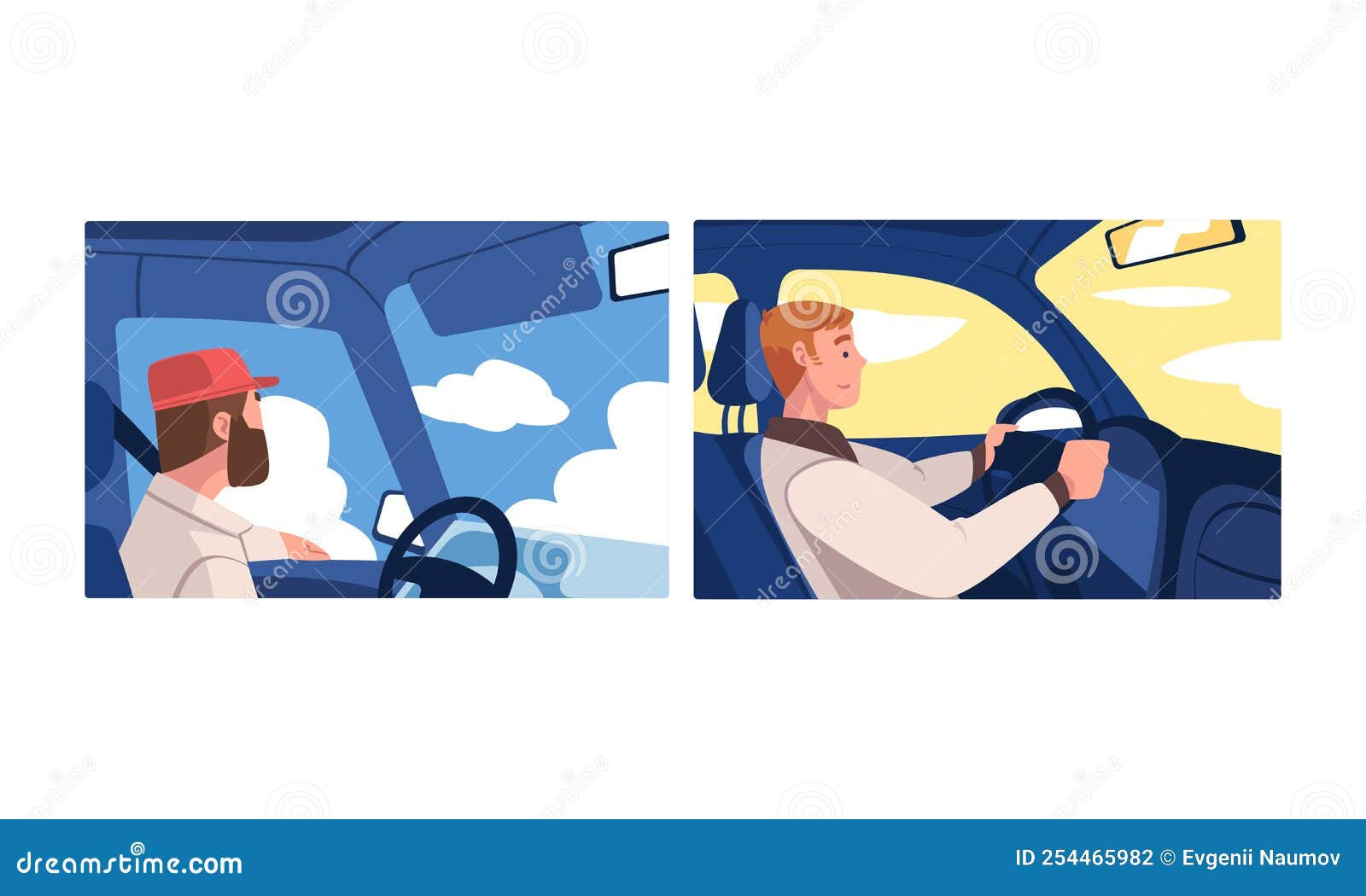 Wallpaper #vZkqP5MBUcASHT6n8svg470 Man Driving Car Set Auto Drivers Sitting Inside Car Holding Steering